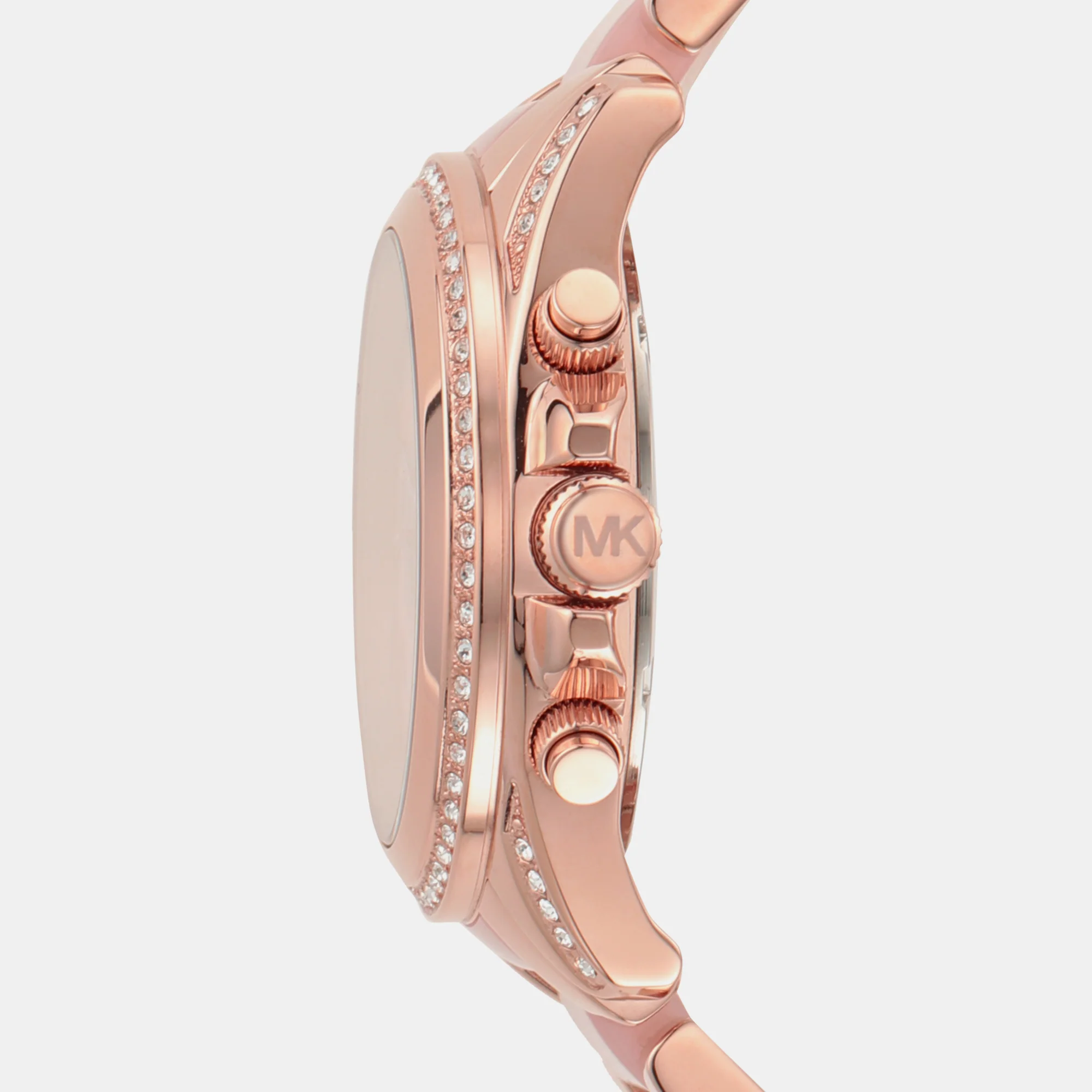 Blair Women Quartz Rose Gold Dial Chronograph Stainless Steel Watch MK6763 - Image 3