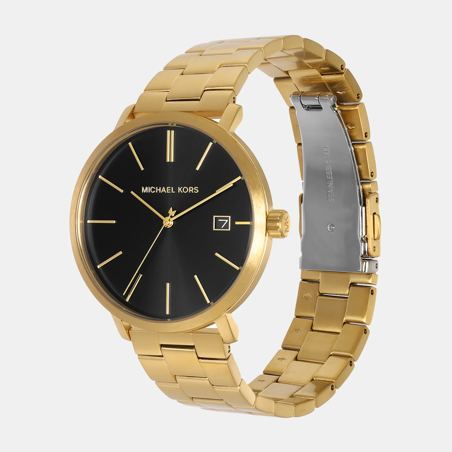 Blake Men Quartz Black Dial Analog Stainless Steel Watch MK9136 - Image 3