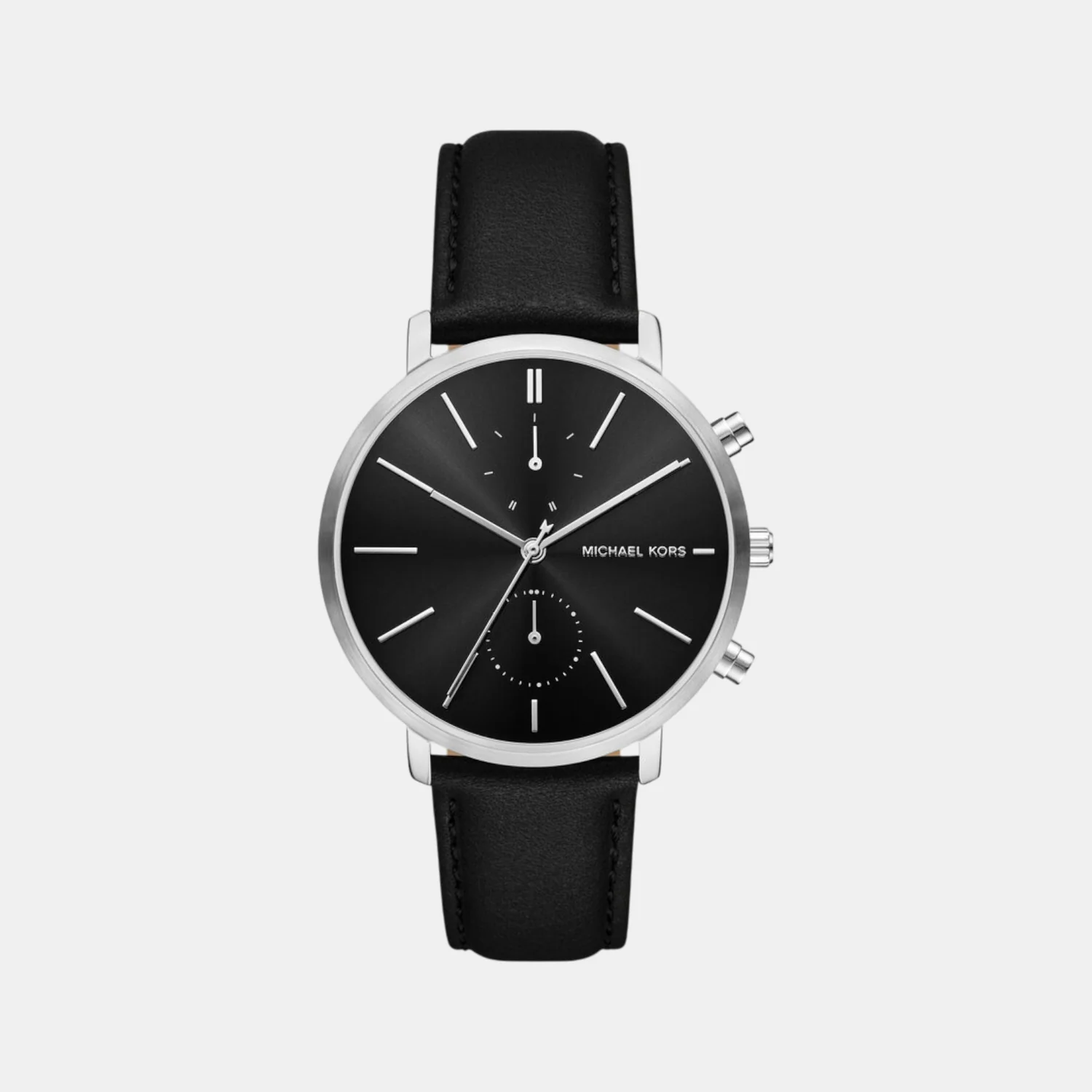 Blake Men Quartz Black Dial Chronograph Leather Watch MK9208 - Image 2