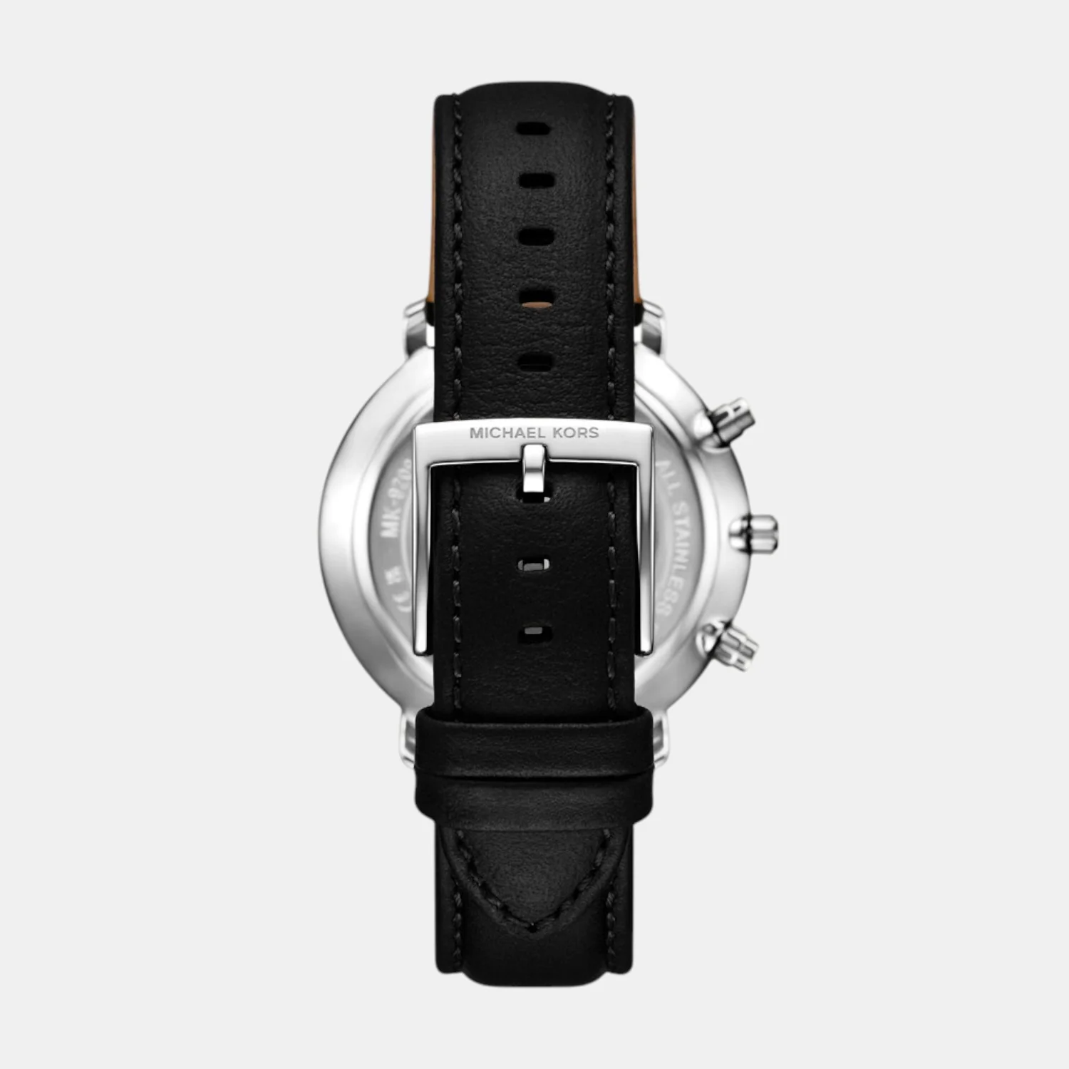 Blake Men Quartz Black Dial Chronograph Leather Watch MK9208 - Image 4