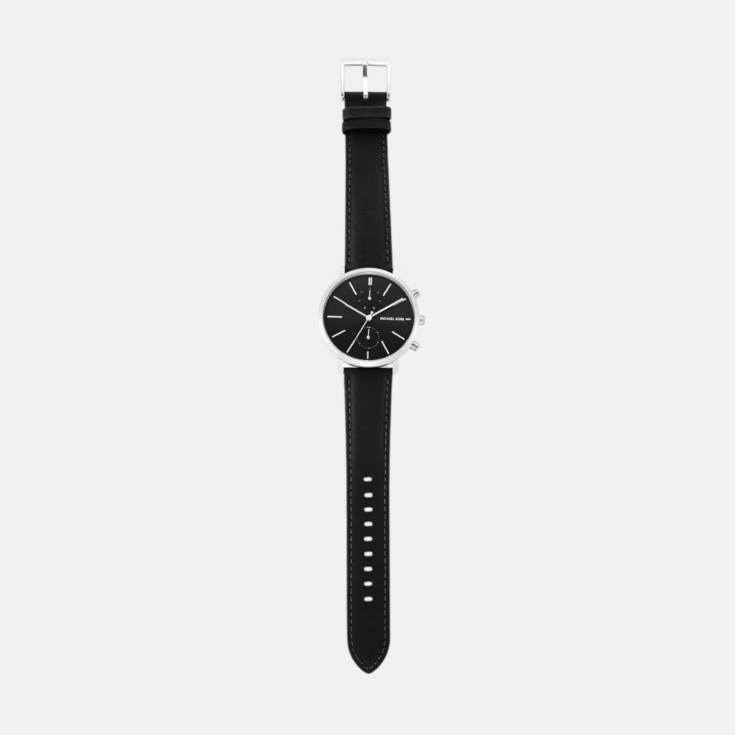 Blake Men Quartz Black Dial Chronograph Leather Watch MK9208 - Image 5