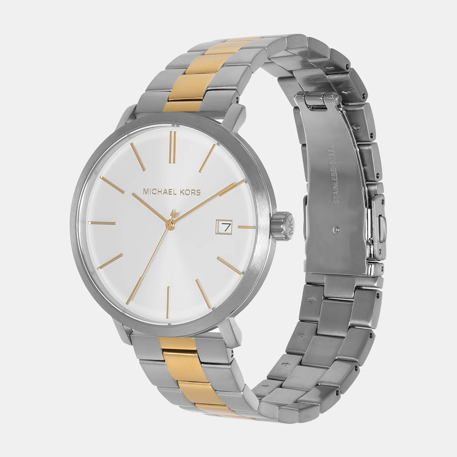 Blake Men Quartz White Dial Analog Stainless Steel Watch MK9134 - Image 3
