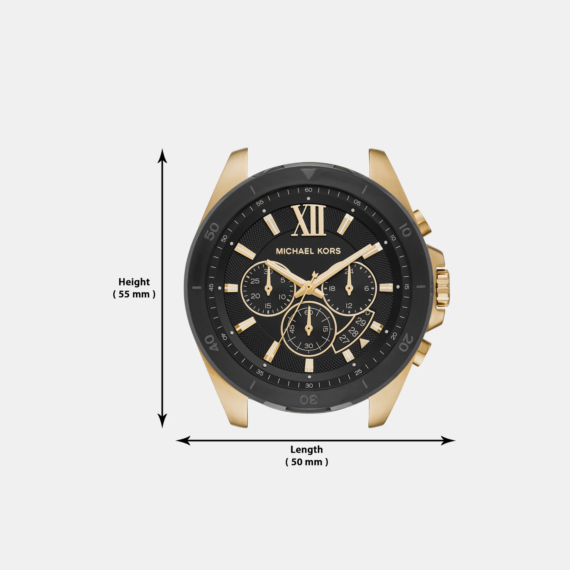 Brecken Men Quartz Black Dial Chronograph Stainless Steel Watch MK8848 - Image 7