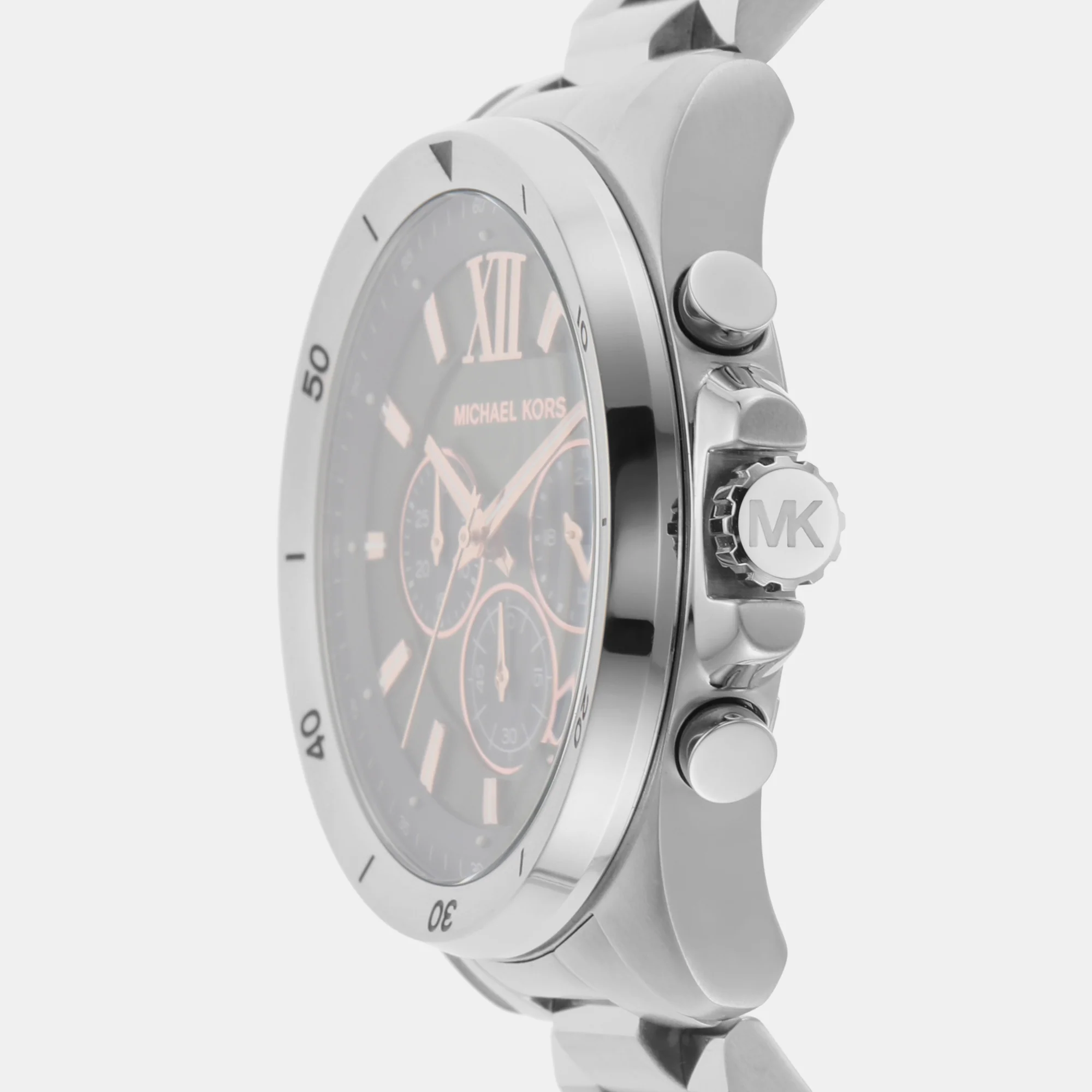 Brecken Men Quartz Green Dial Chronograph Stainless Steel Watch MK8984 - Image 4