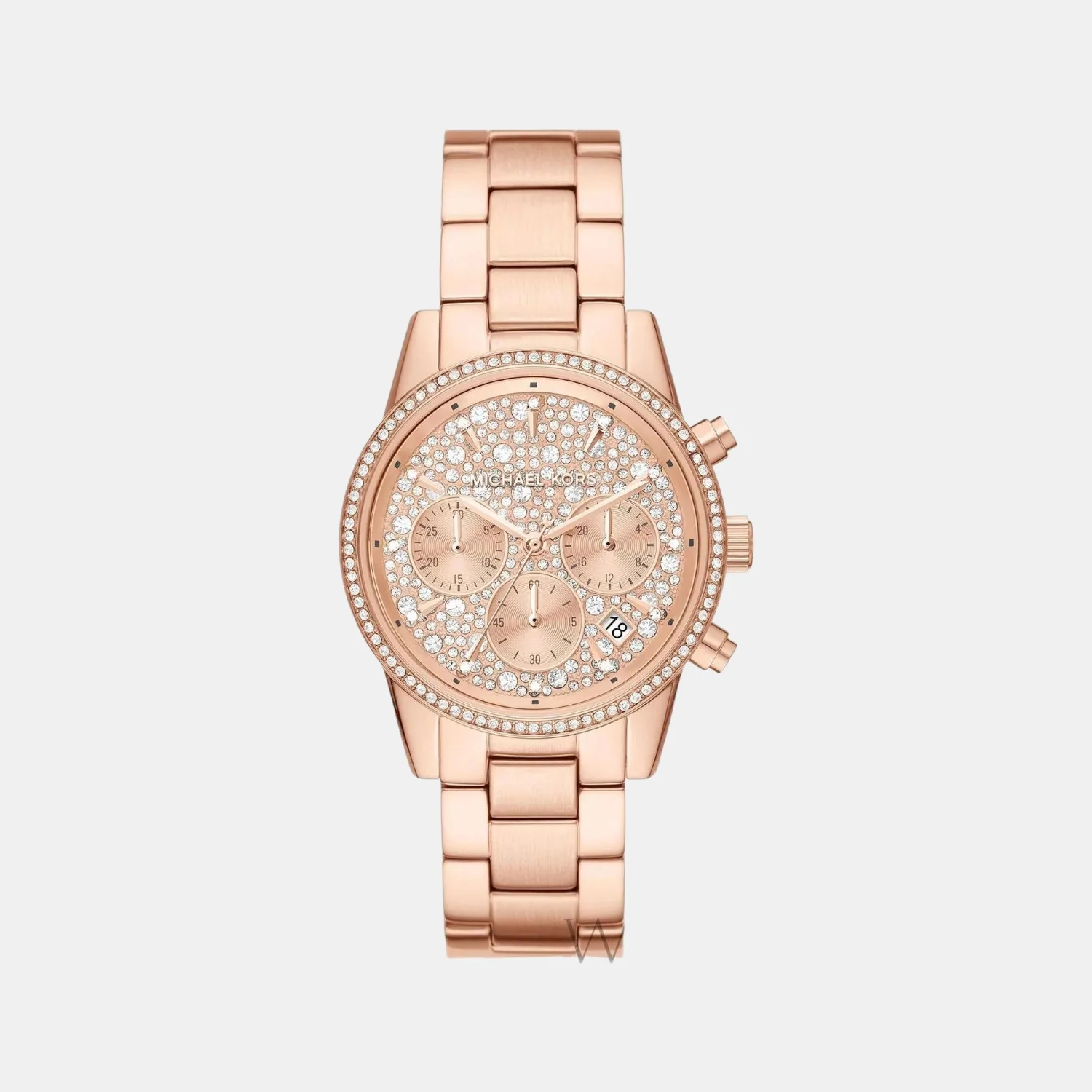 Bryant Women Quartz Rose Gold Dial Chronograph Stainless Steel Watch MK7302