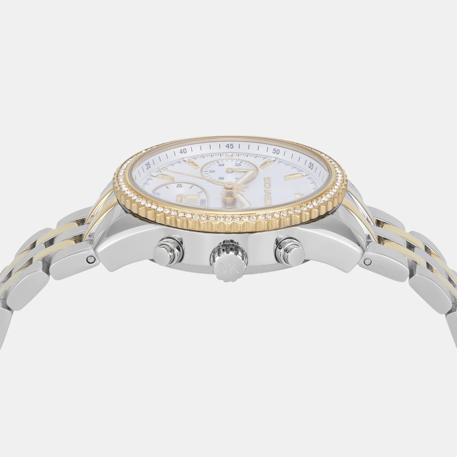 Bryant Women Quartz White Dial Chronograph Stainless Steel Watch MK7532 - Image 5