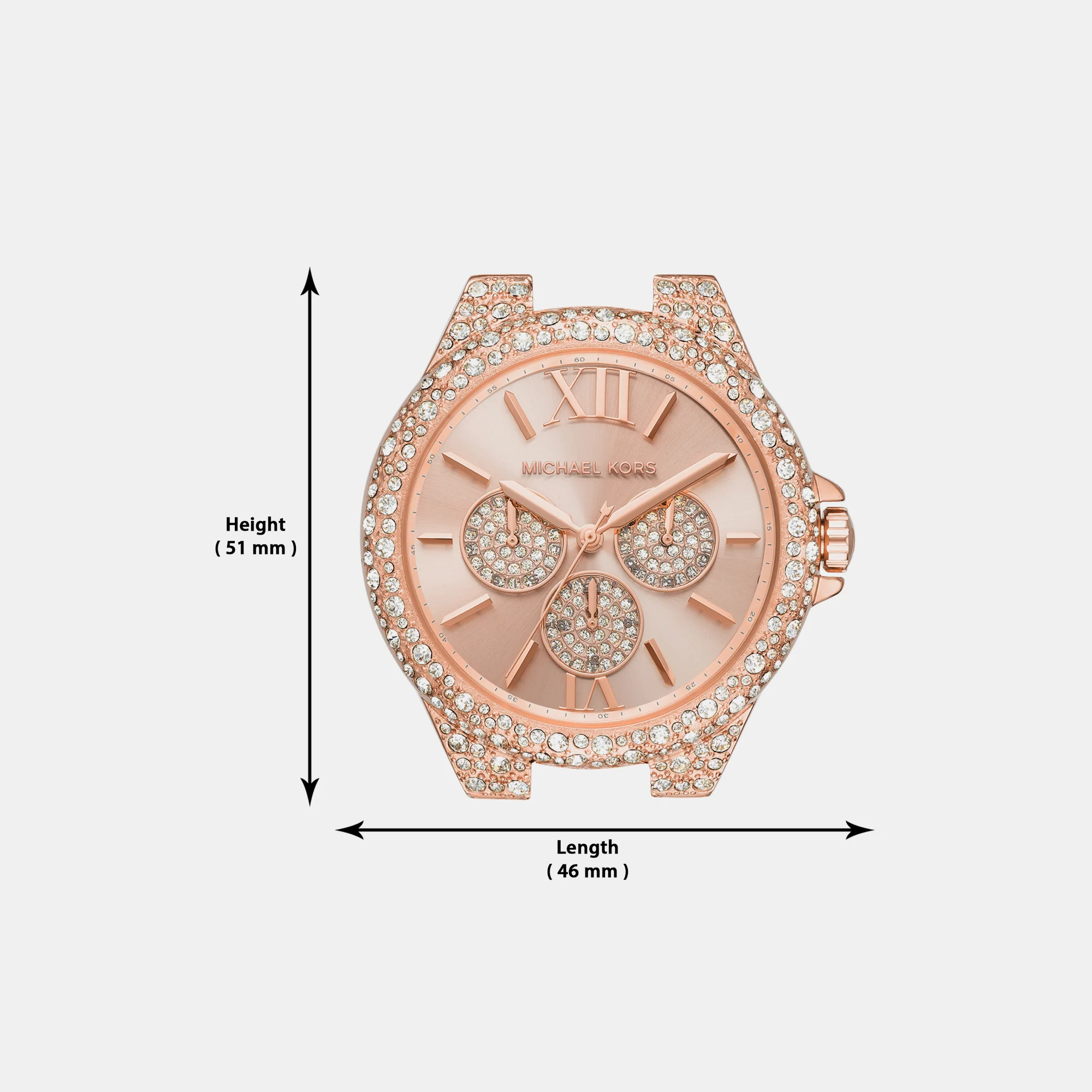 Camille Women Quartz Rose Gold Dial Chronograph Stainless Steel Watch MK6961 - Image 8