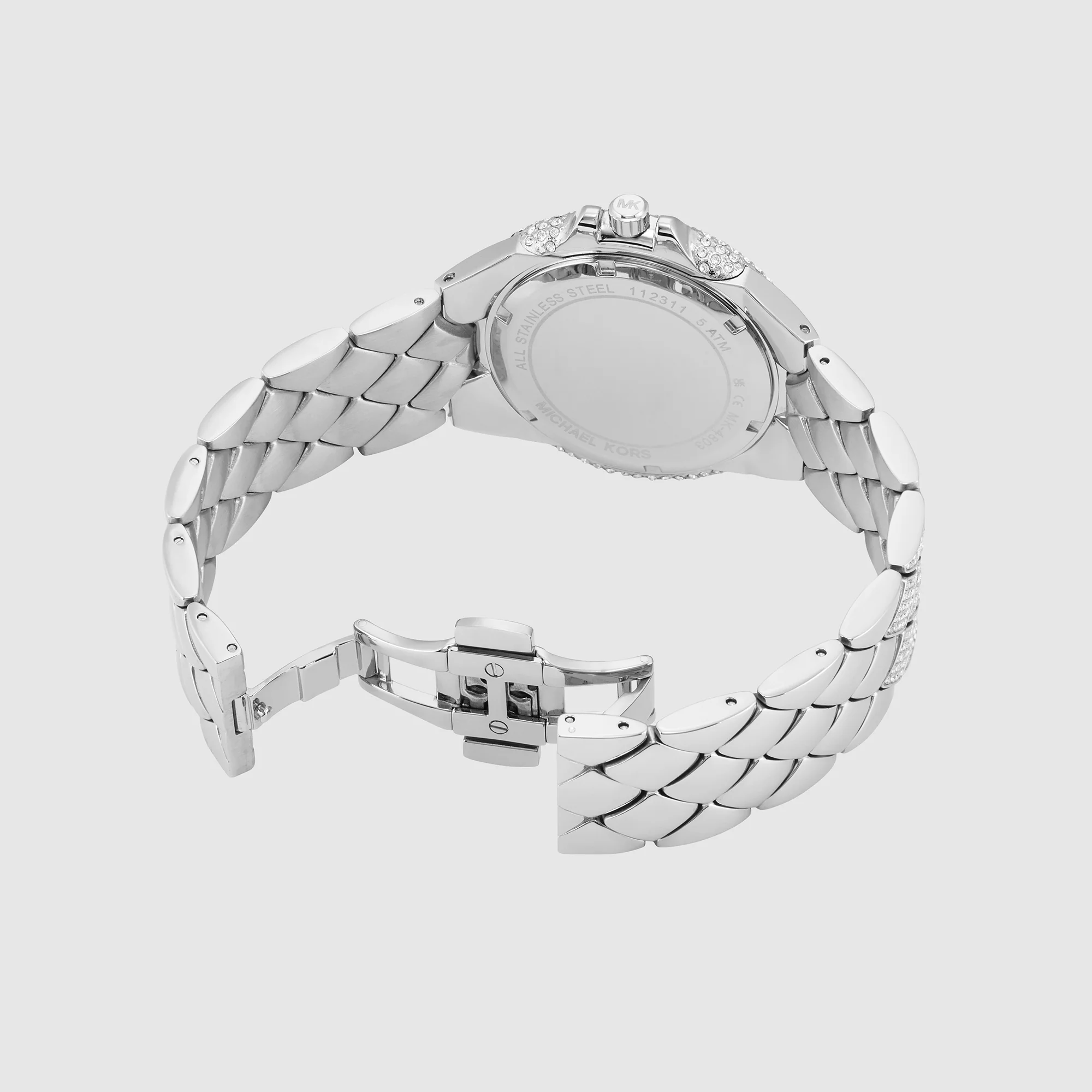 Camille Women Quartz White Dial Analog Stainless Steel Watch MK4803 - Image 3