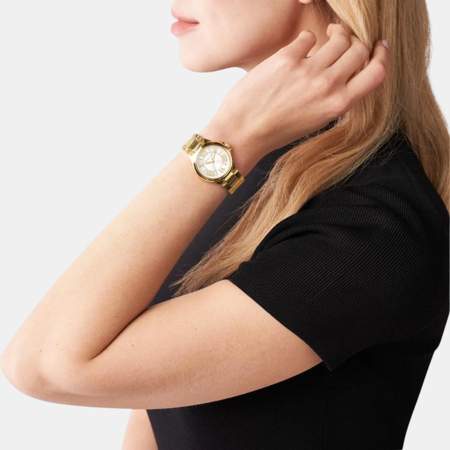 Camille Women Quartz White Dial Analog Stainless Steel Watch MK7255 - Image 4