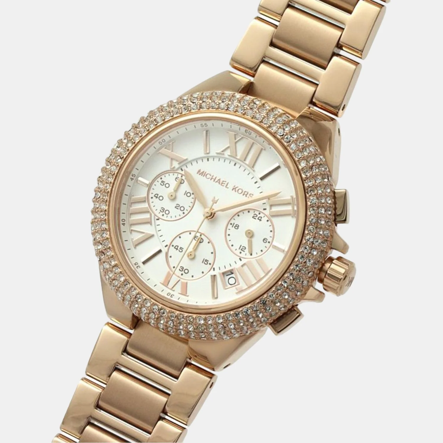 Camille Women Quartz White Dial Chronograph Stainless Steel Watch MK6995 - Image 4