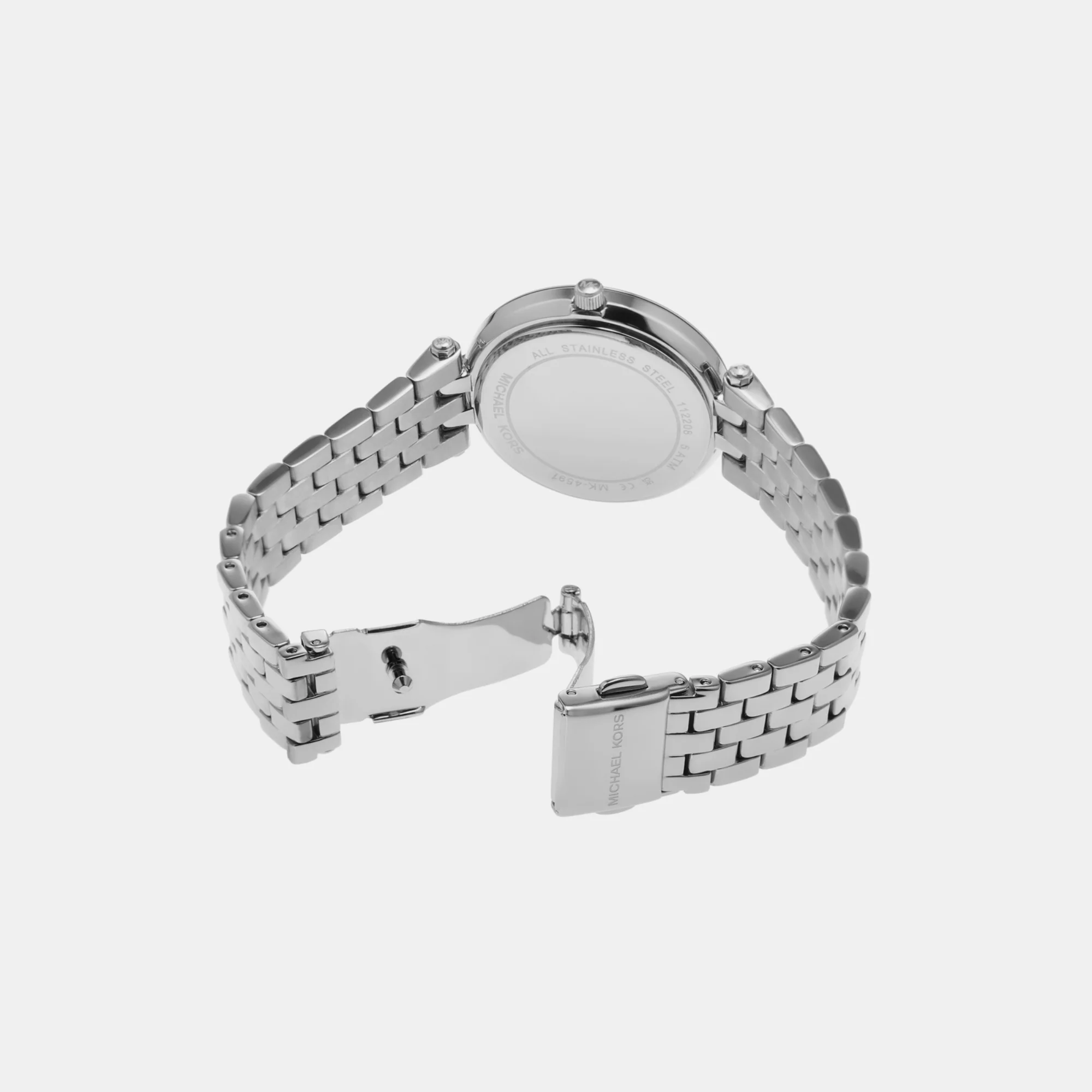 Darci Women Quartz Silver Dial Analog Stainless Steel Watch MK4591 - Image 2