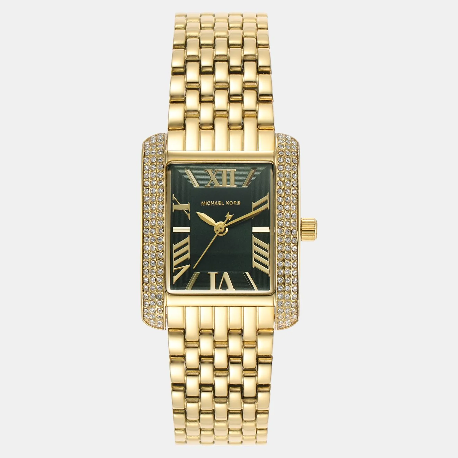 Emery Women Quartz Green Dial Analog Stainless Steel Watch MK4742 - Image 2