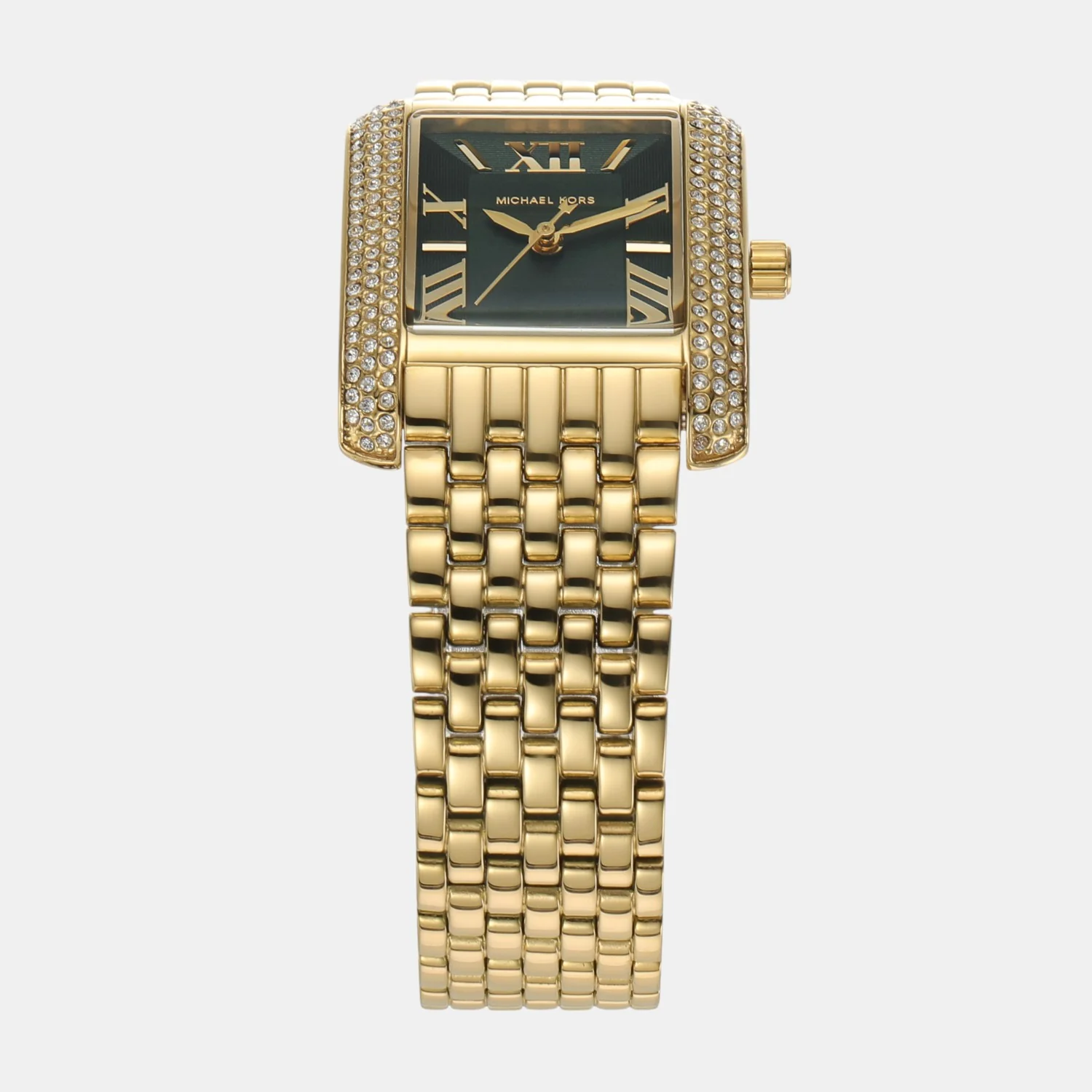 Emery Women Quartz Green Dial Analog Stainless Steel Watch MK4742 - Image 3