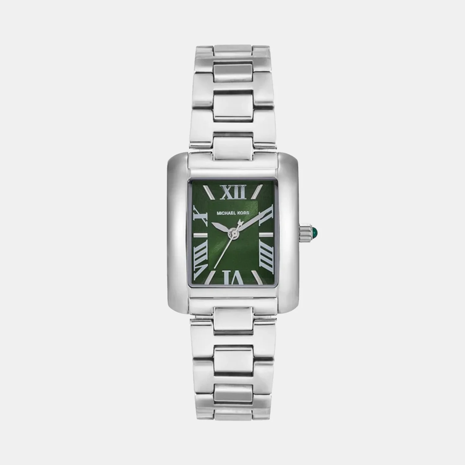 Emery Women Quartz Green Dial Analog Stainless Steel Watch MK4832