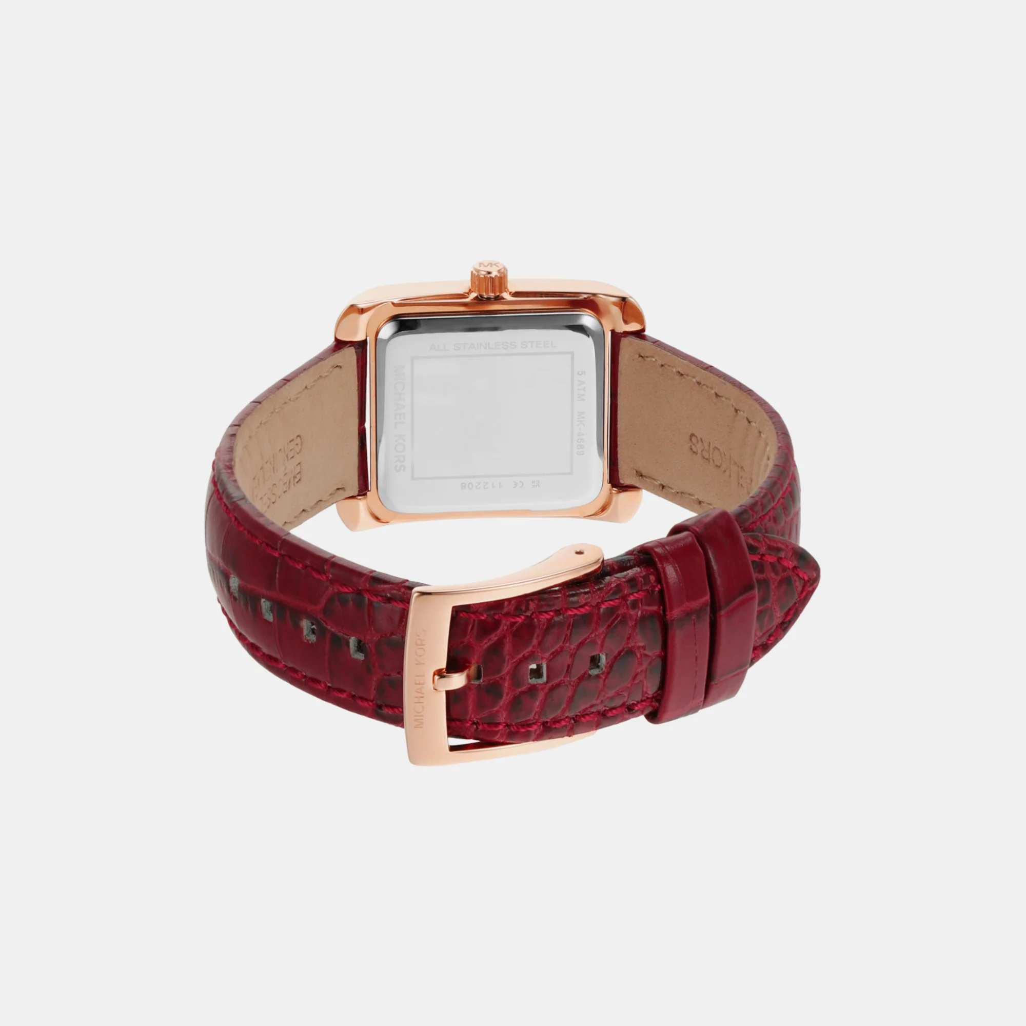 Emery Women Quartz White Dial Analog Leather Watch MK4689 - Image 2