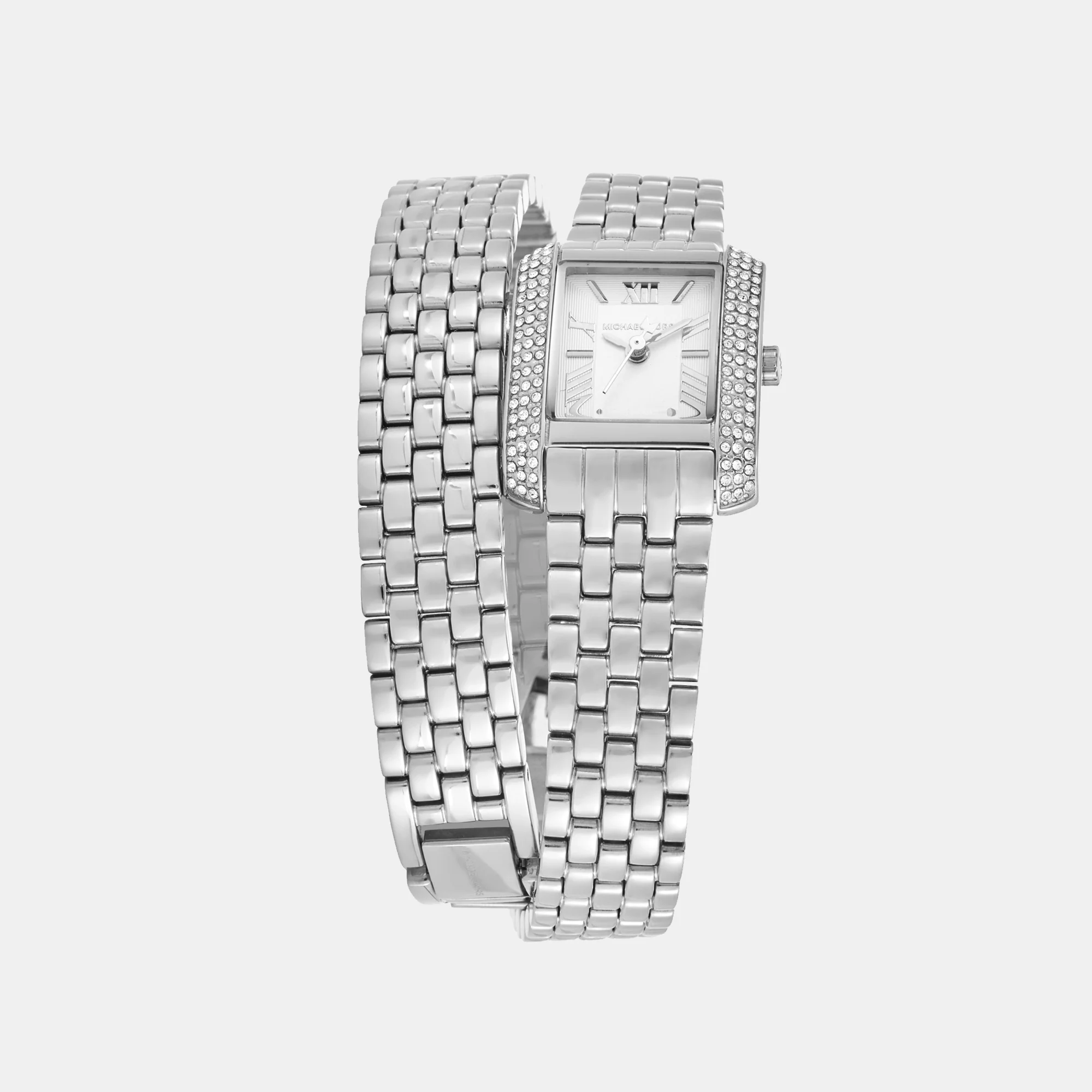 Emery Women Quartz White Dial Analog Stainless Steel Watch MK4834 - Image 4