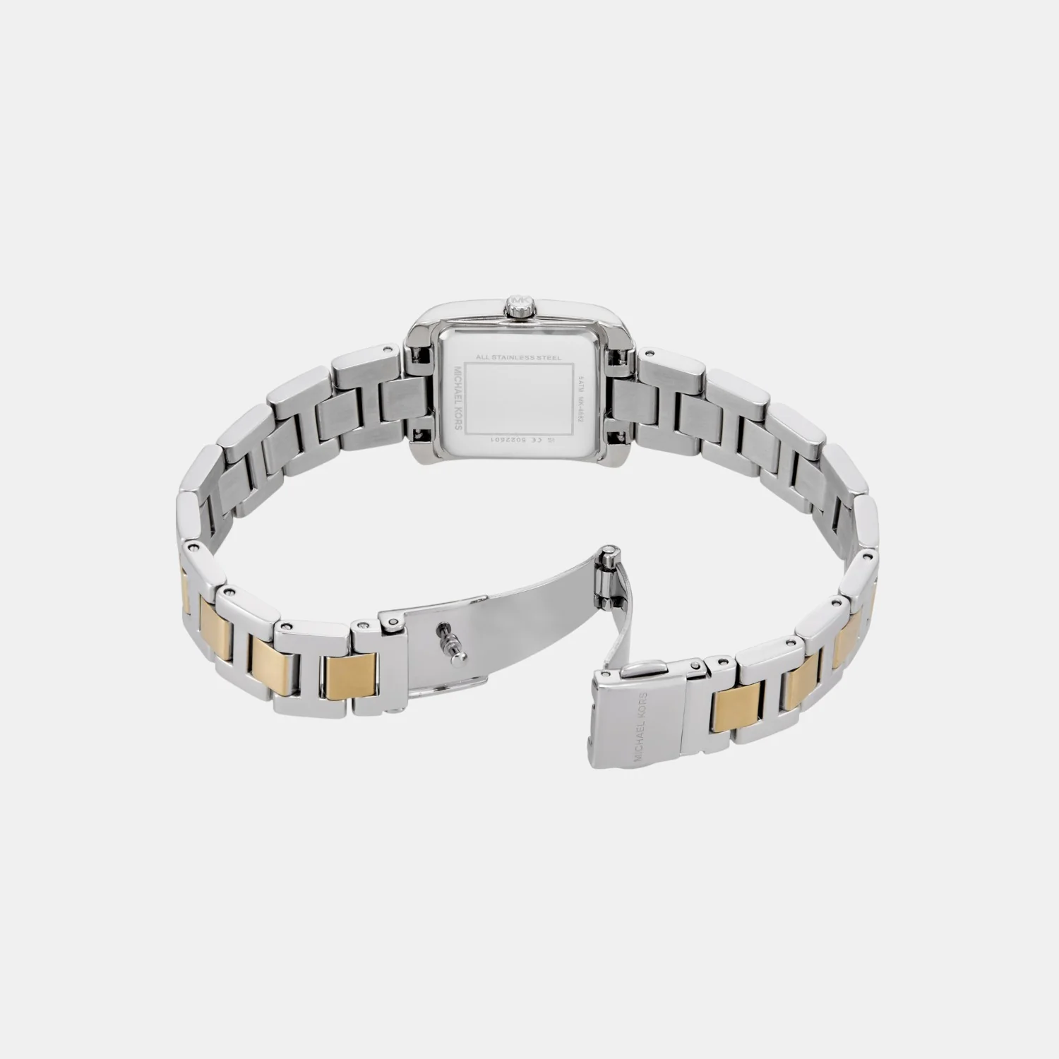 Emery Women Quartz White Mother Of Pearl Dial Analog Stainless Steel Watch MK4882 - Image 8