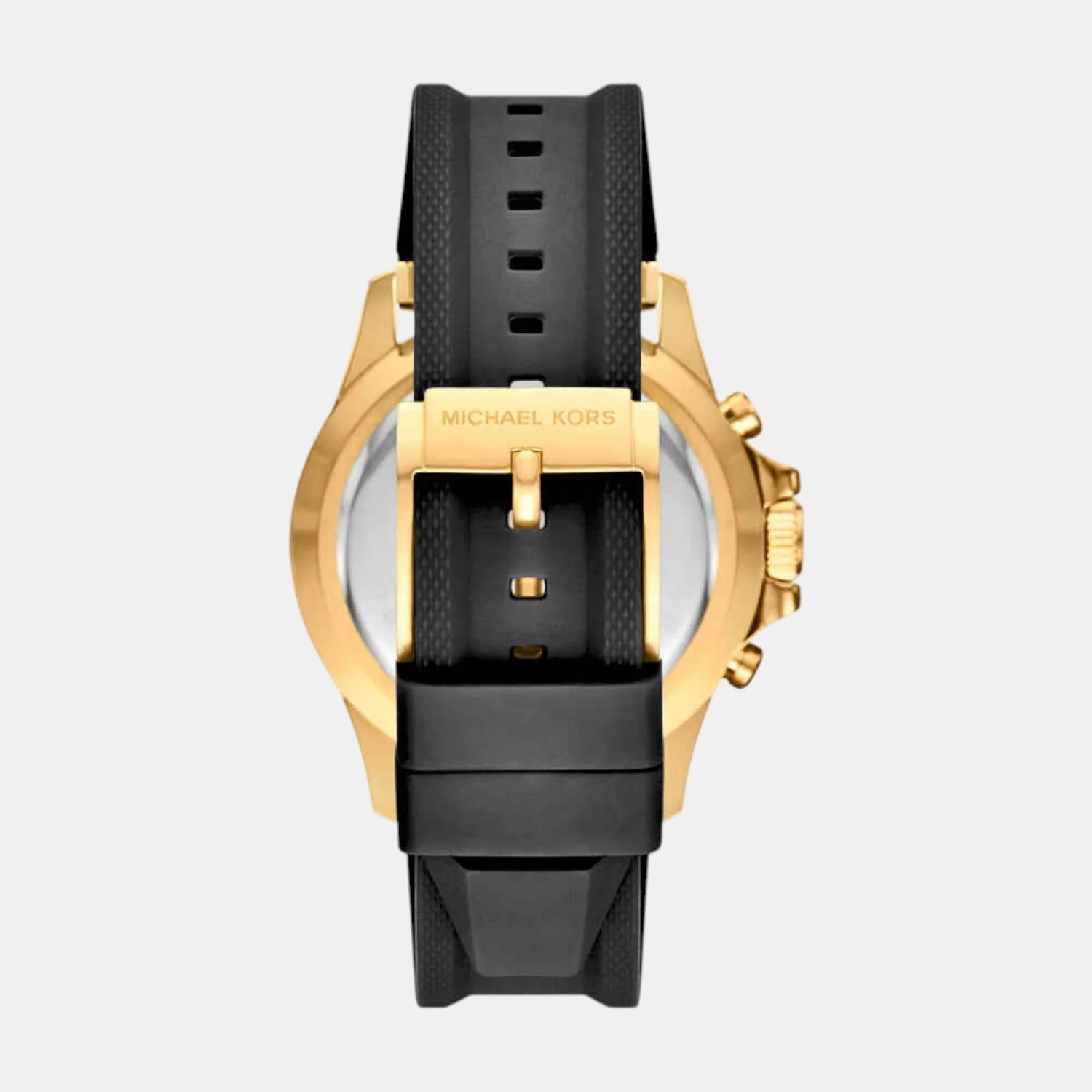 Everest Men Quartz Black Dial Chronograph Silicone Watch MKO1162 - Image 3