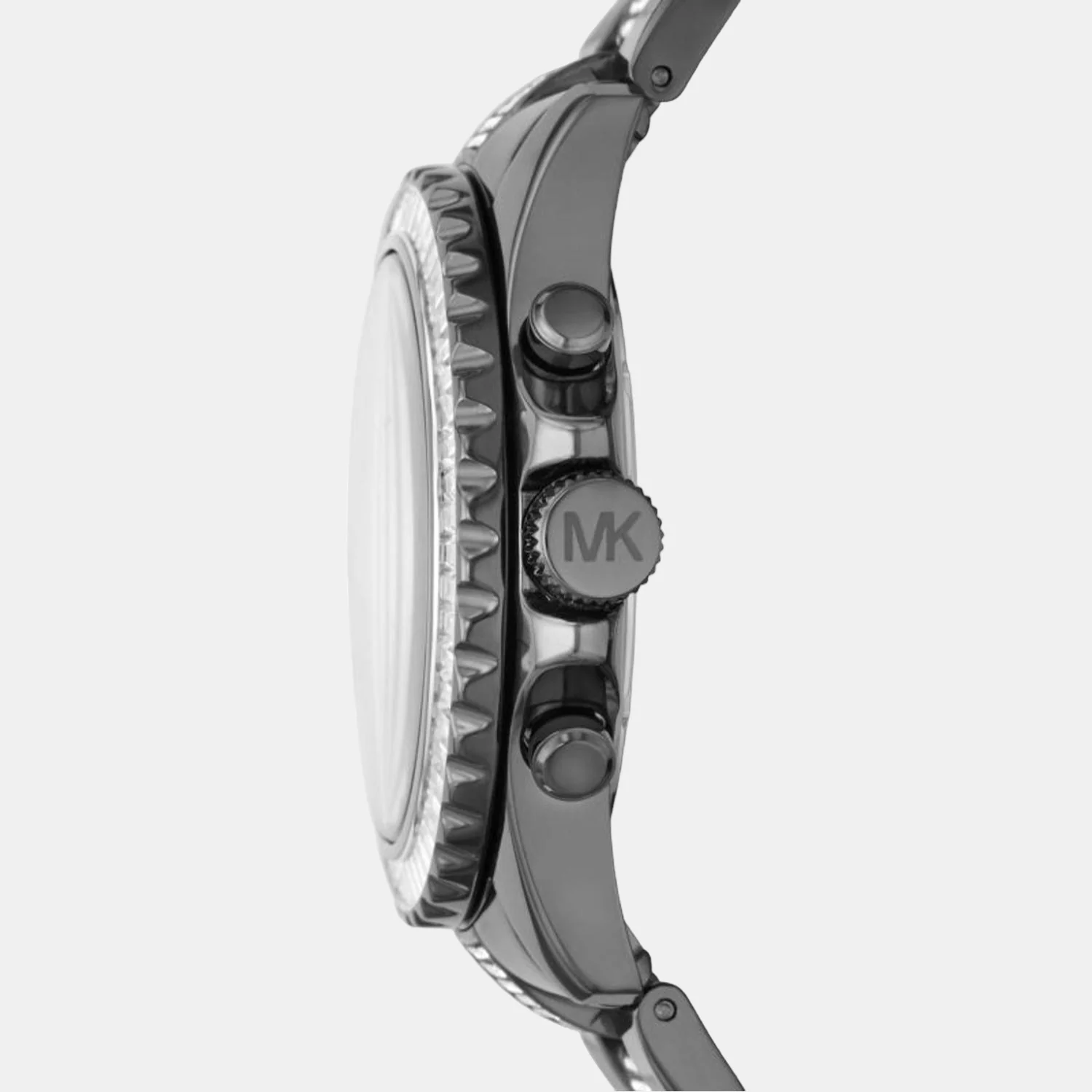 Everest Women Quartz Black Dial Chronograph Stainless Steel Watch MK6974 - Image 3