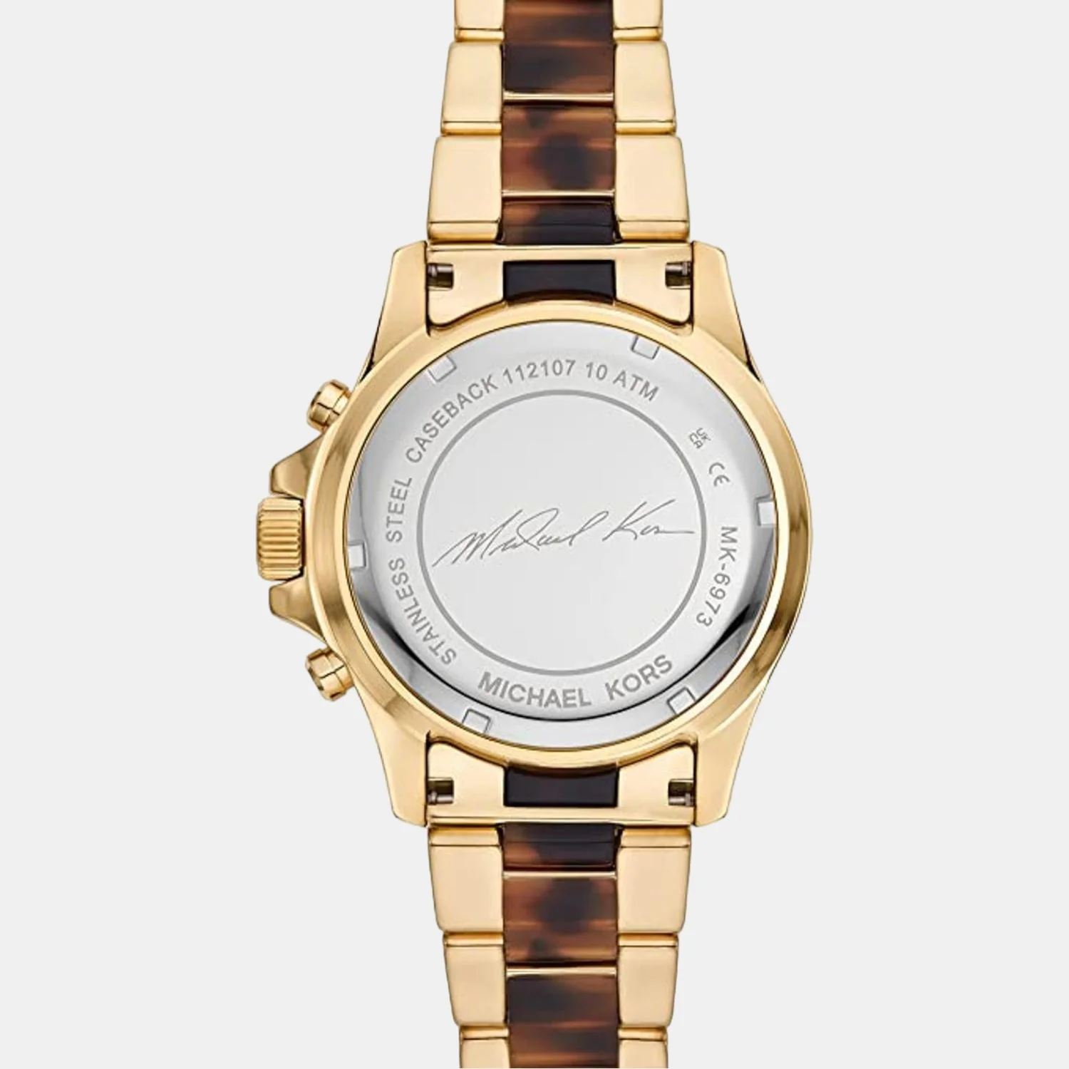Everest Women Quartz Brown Dial Chronograph Stainless Steel Watch MK6973 - Image 3