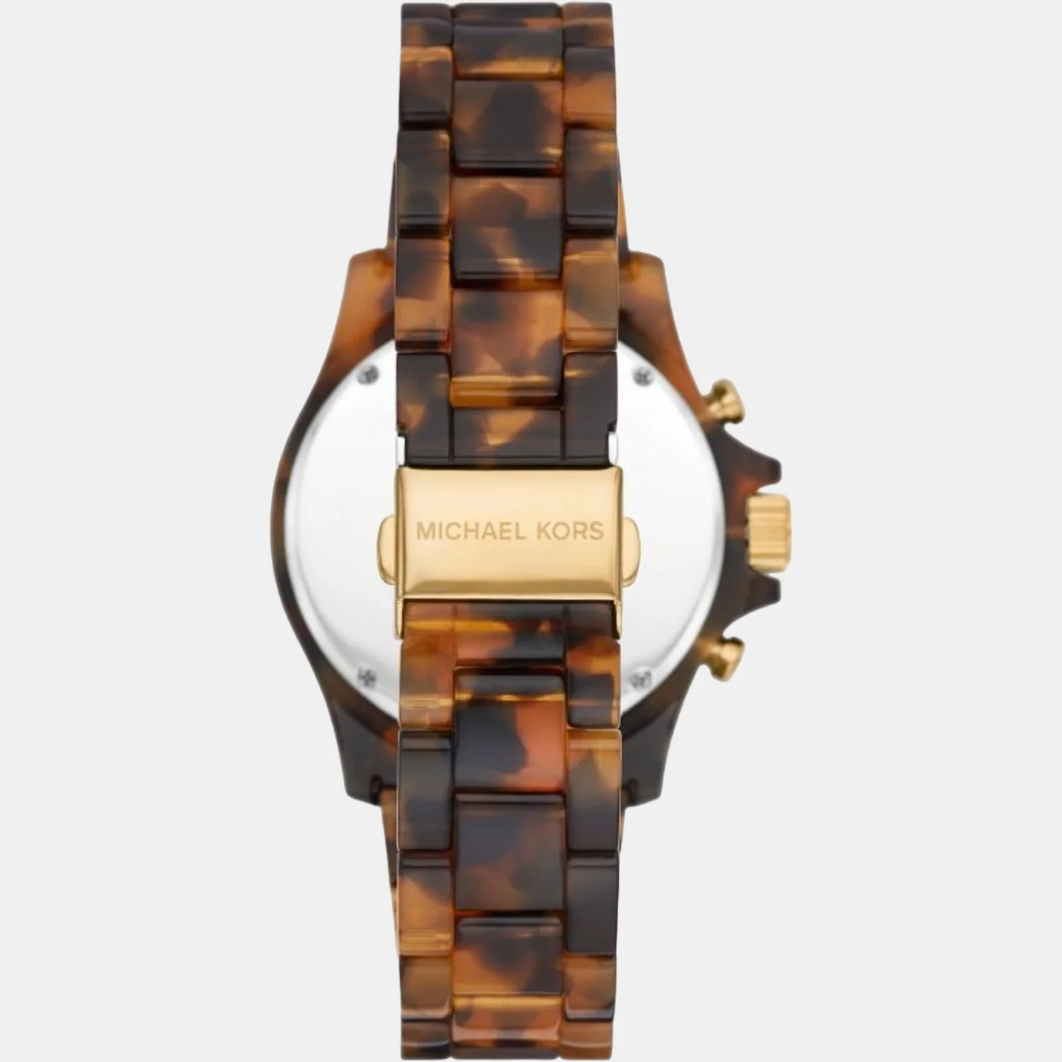 Everest Women Quartz Gold Dial Chronograph Stainless Steel Watch MK7239 - Image 3