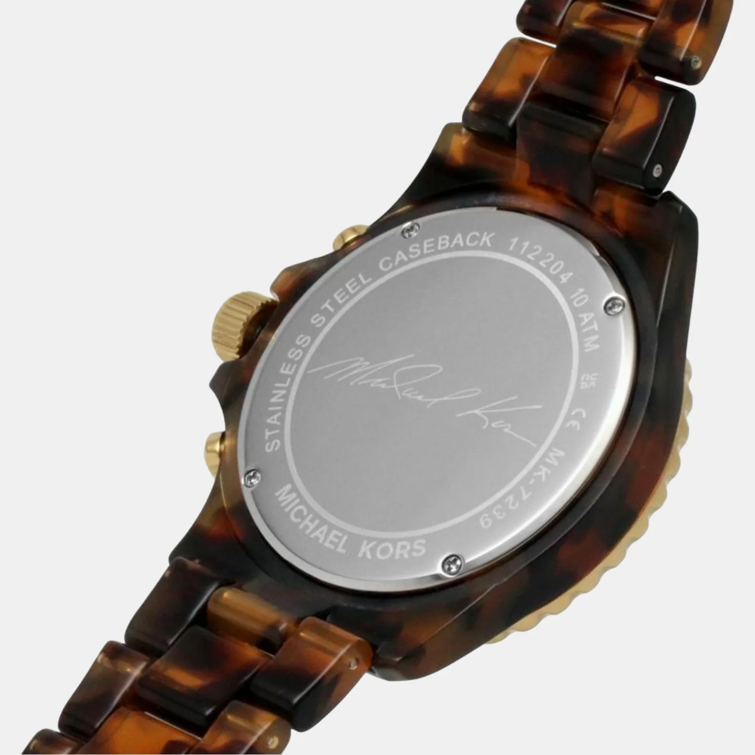 Everest Women Quartz Gold Dial Chronograph Stainless Steel Watch MK7239 - Image 6