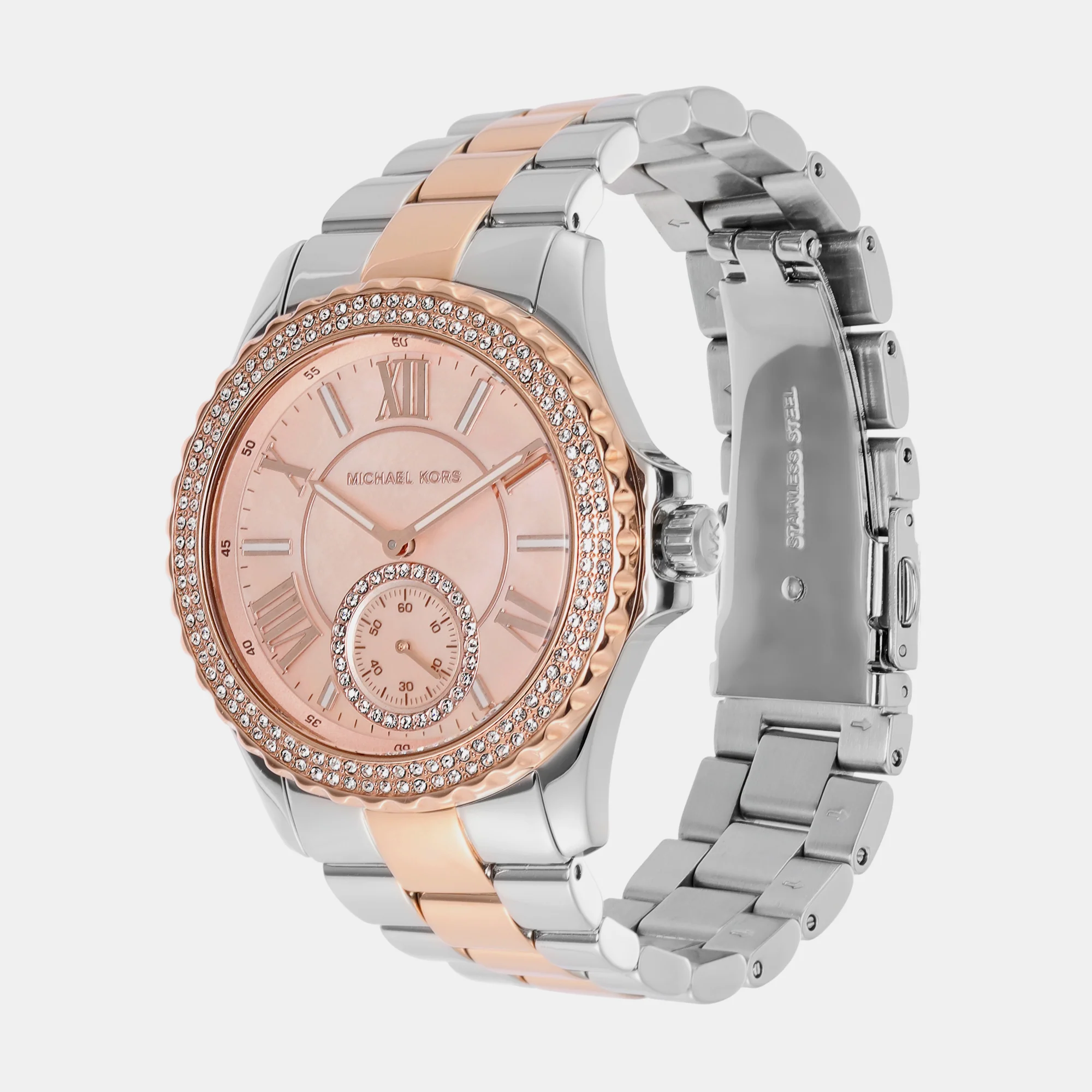 Everest Women Quartz Silver Dial Analog Stainless Steel Watch MK7402 - Image 3