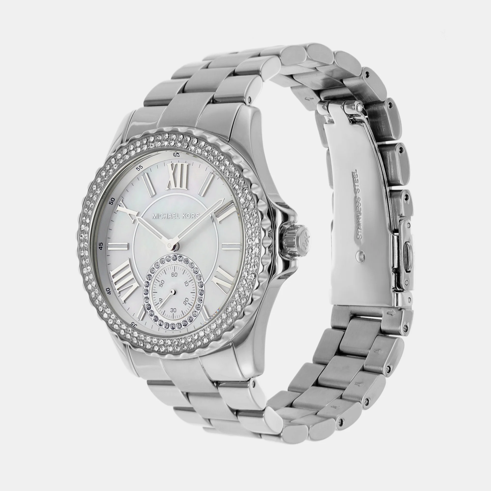 Everest Women Quartz Silver Dial Analog Stainless Steel Watch MK7403 - Image 4