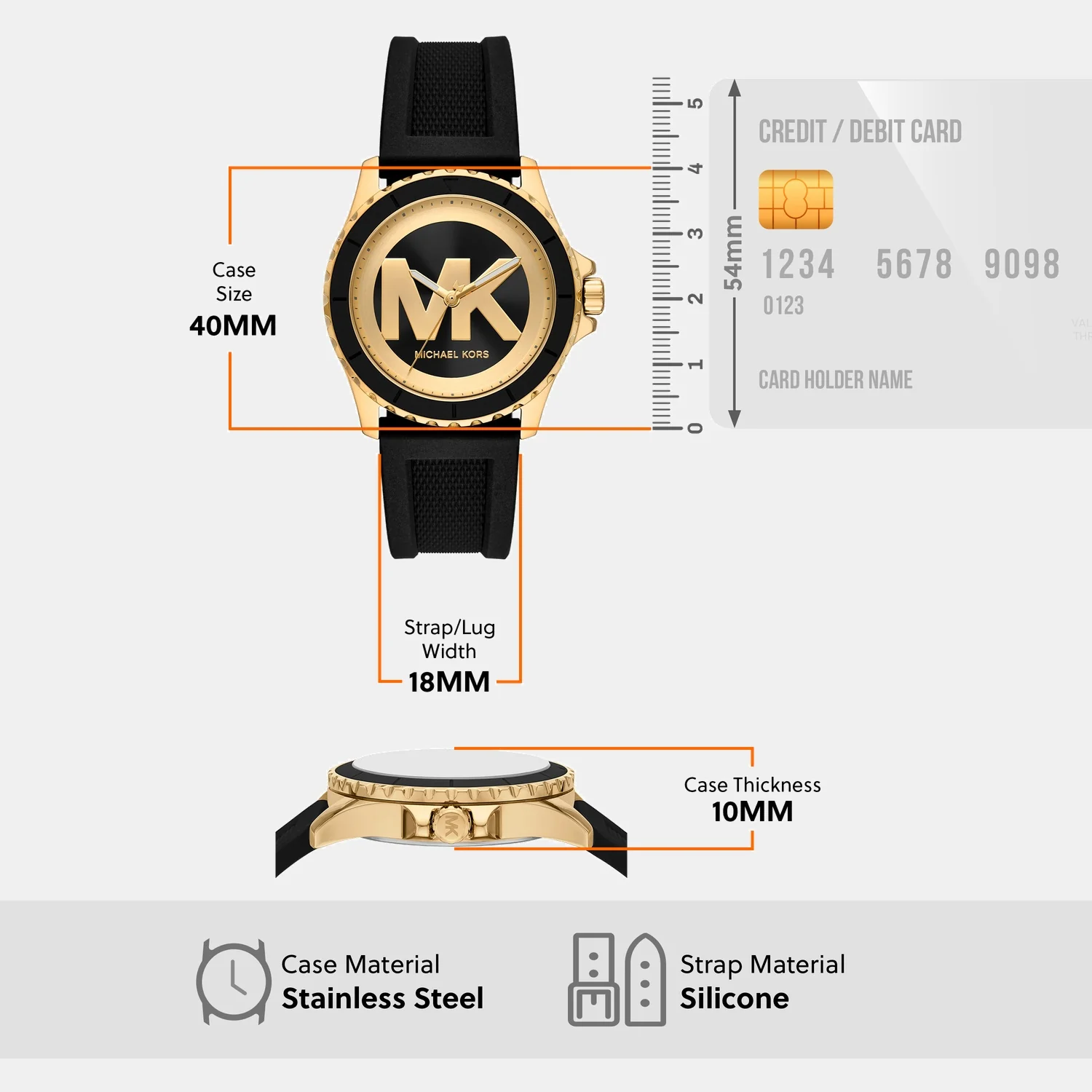 Everest Women Quartz Two Tone Dial Analog Silicone Watch MK7537 - Image 8
