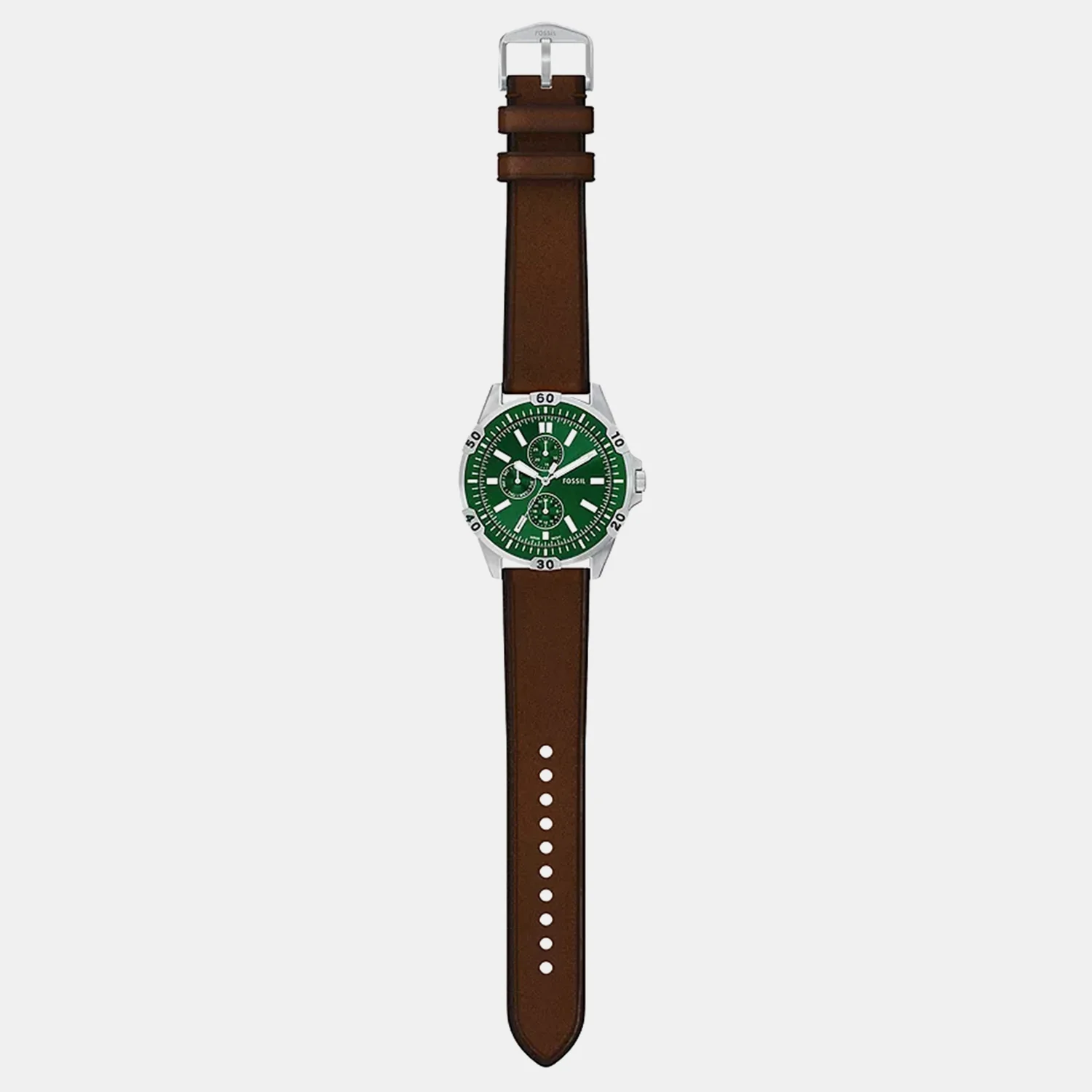 Garrett Men Quartz Green Dial Analog Leather Watch FS6147 - Image 7