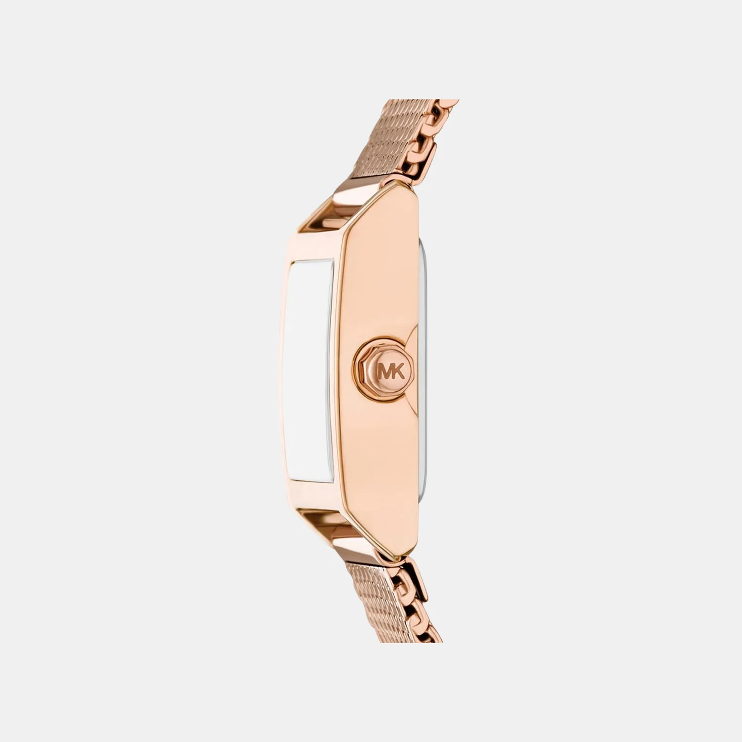 Georgie Women Quartz Rose Gold Dial Analog Mesh Watch MK4960 - Image 2