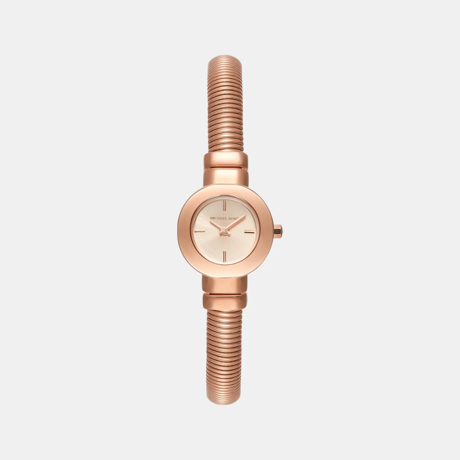 Gramercy Women Quartz Rose Gold Dial Analog Stainless Steel Watch MK7528