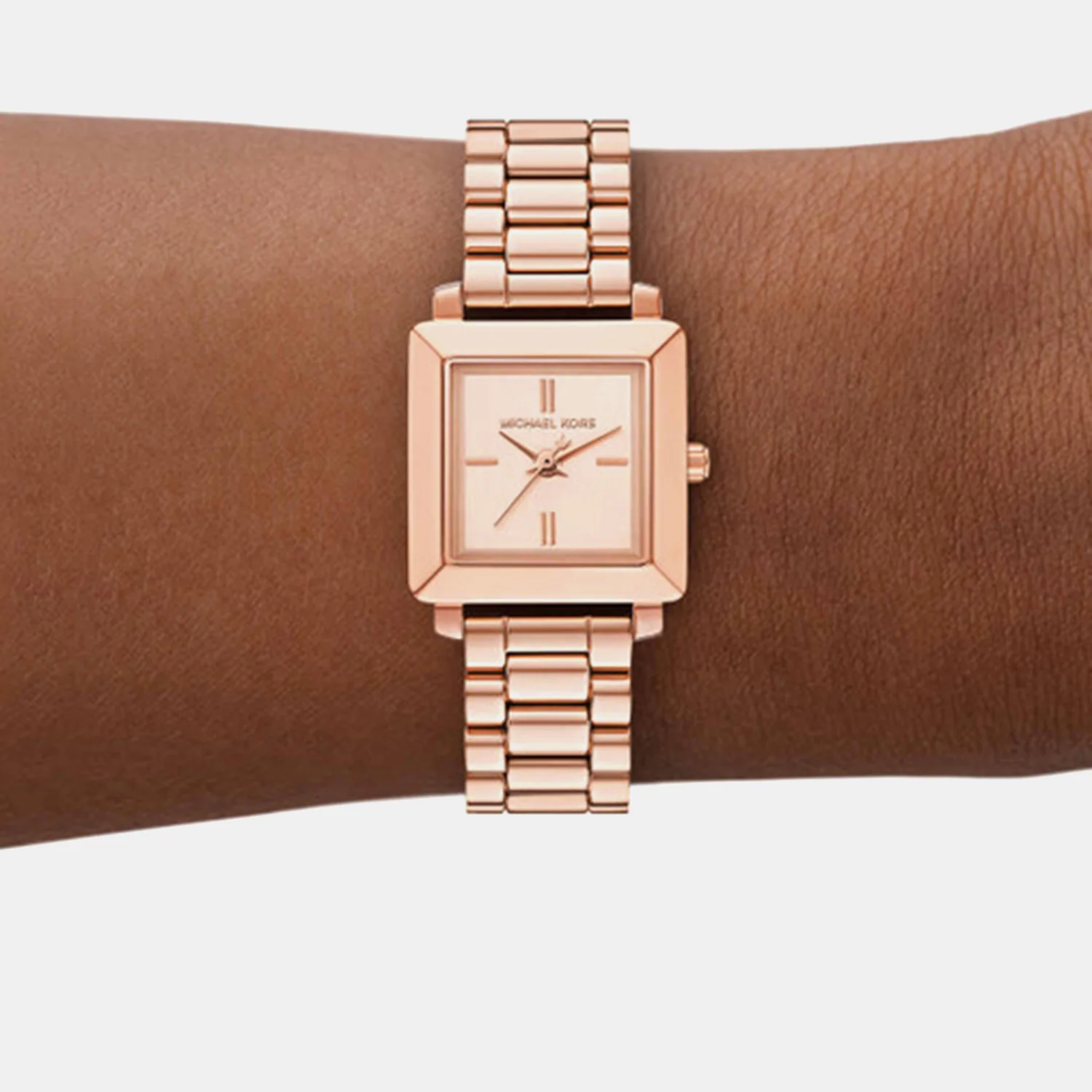Gwynn Women Quartz Rose Gold Dial Analog Stainless Steel Watch MKO1191 - Image 2