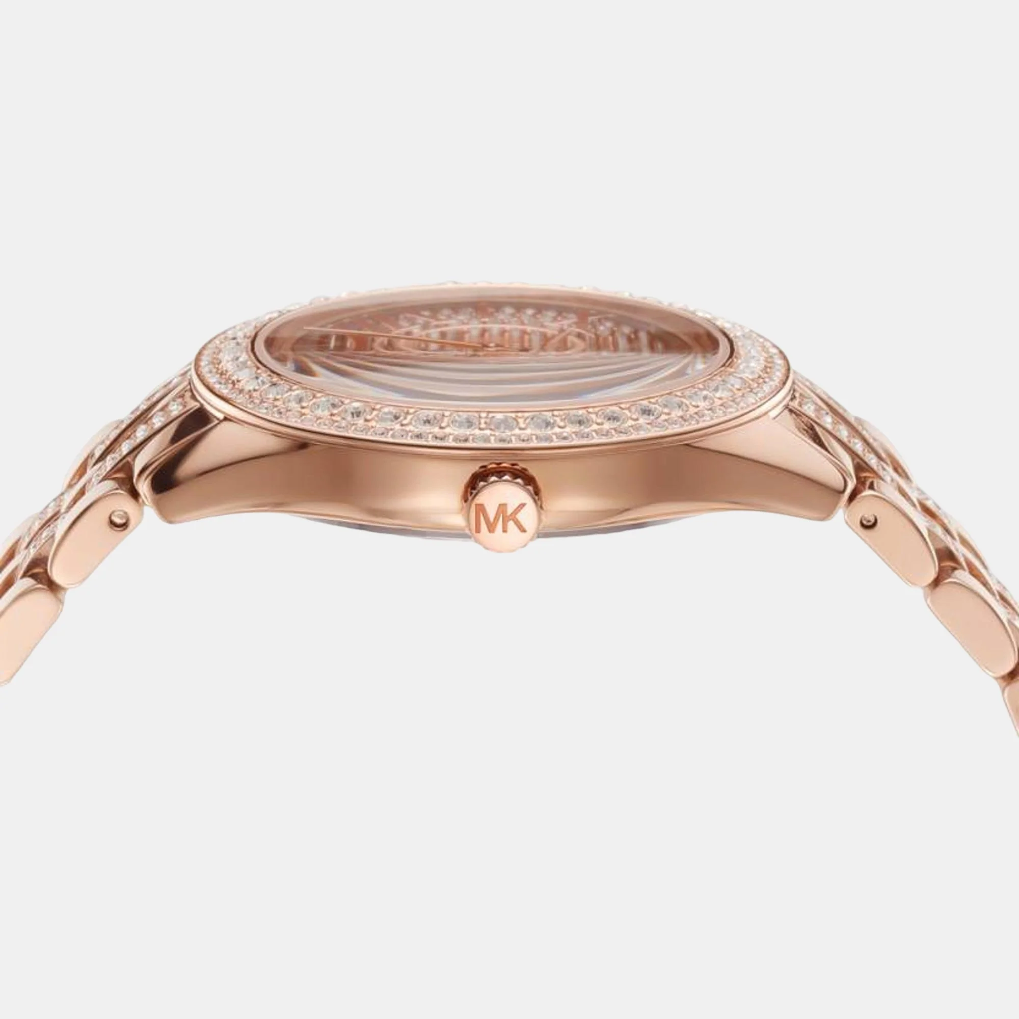 Harlowe Women Quartz Rose Gold Dial Analog Stainless Steel Watch MK4710 - Image 3