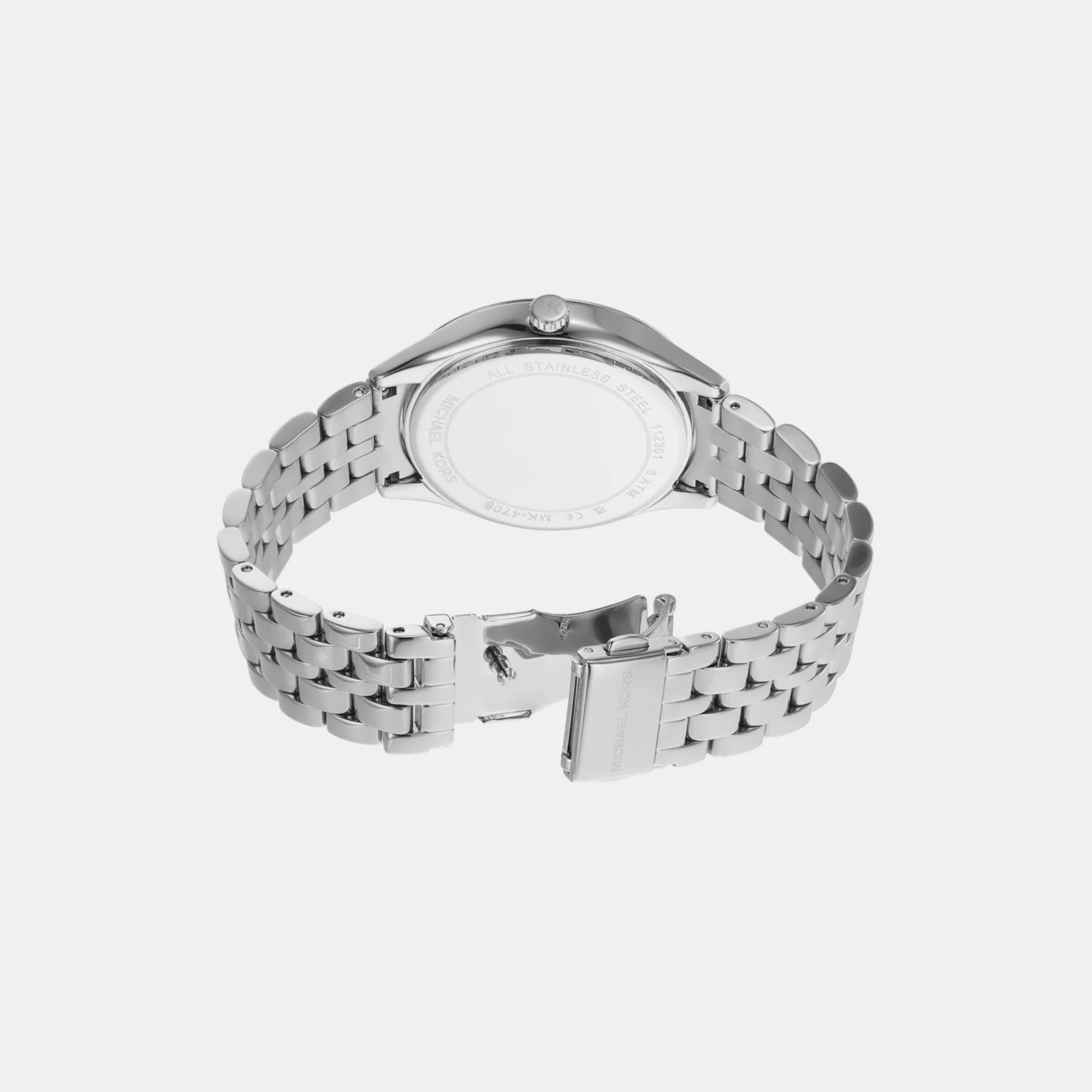 Harlowe Women Quartz Silver Dial Analog Stainless Steel Watch MK4708 - Image 3