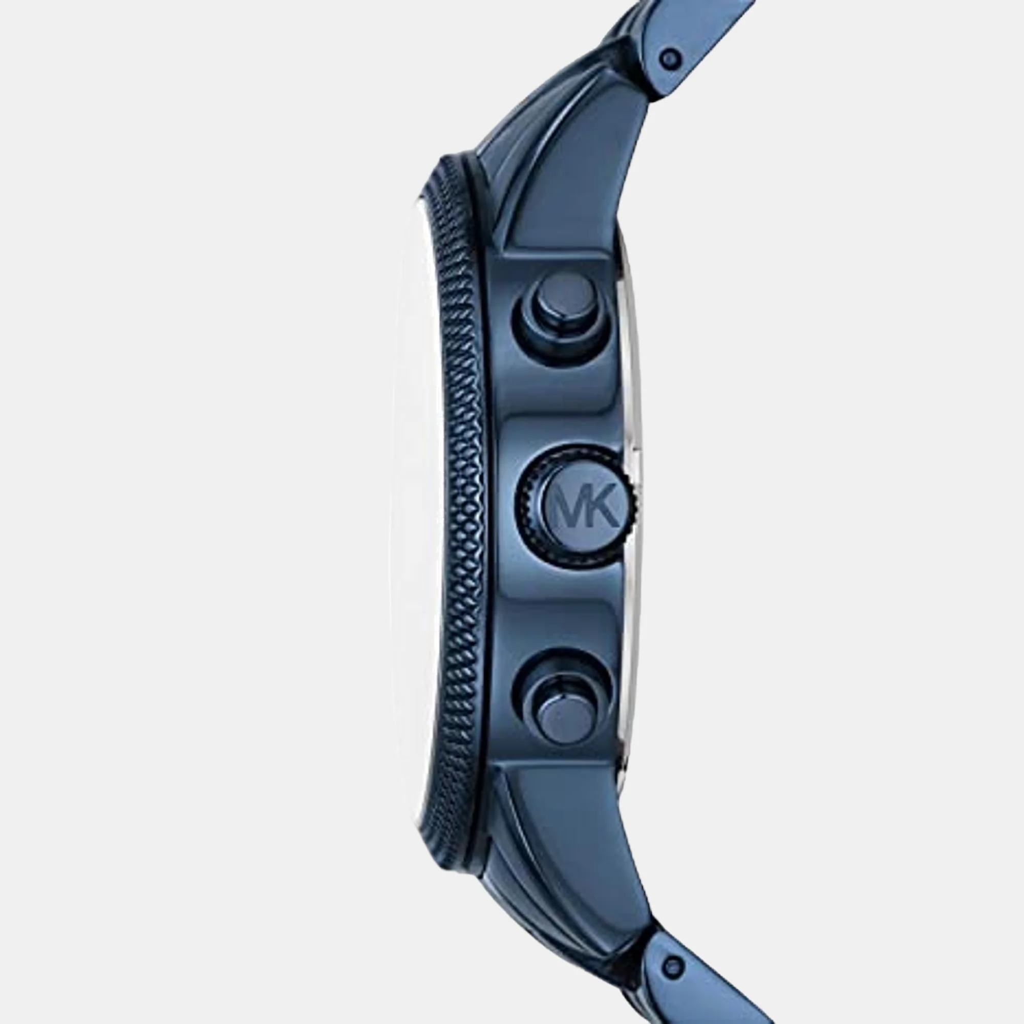Hutton Men Quartz Blue Dial Chronograph Stainless Steel Watch MK9088 - Image 2