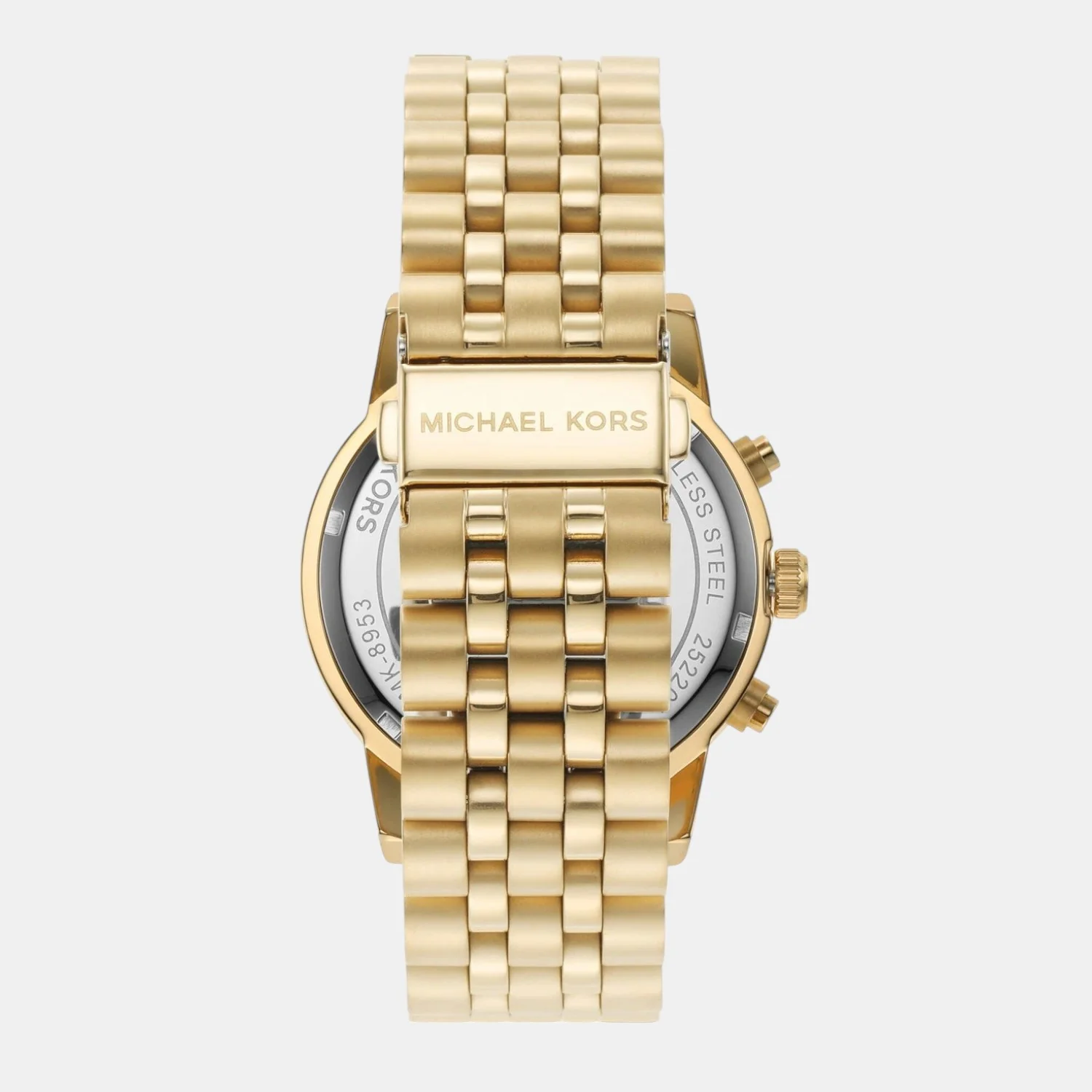 Hutton Men Quartz Gold Dial Chronograph Stainless Steel Watch MK8953 - Image 4