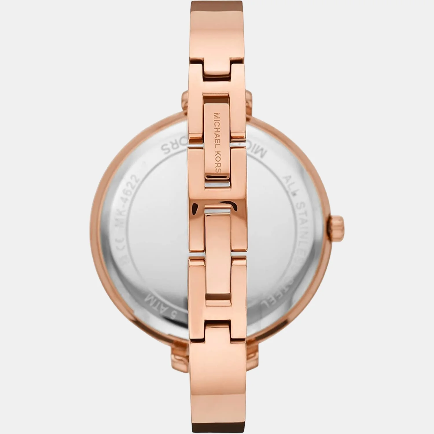 Jaryn Women Quartz White Dial Analog Stainless Steel Watch MK4623 - Image 3