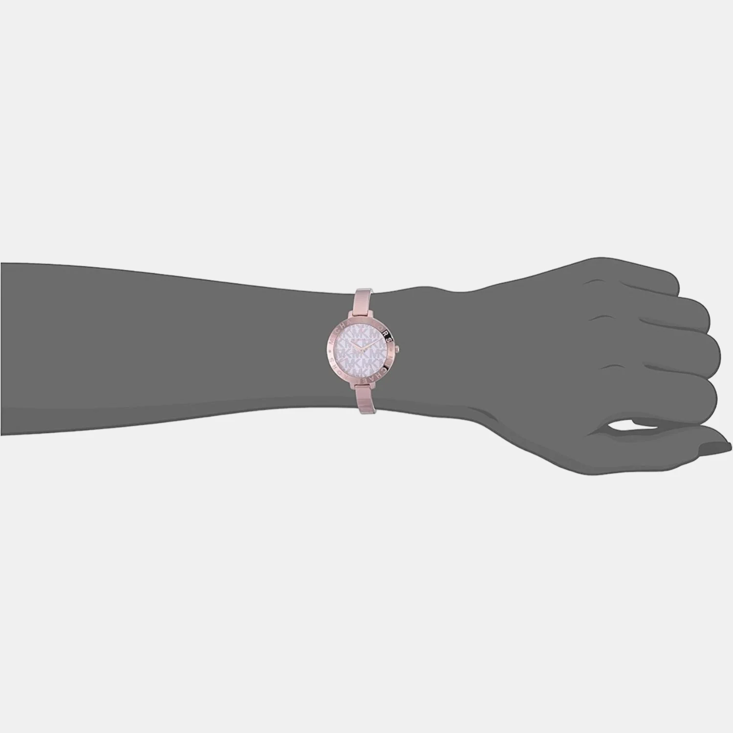 Jaryn Women Quartz White Dial Analog Stainless Steel Watch MK4623 - Image 5