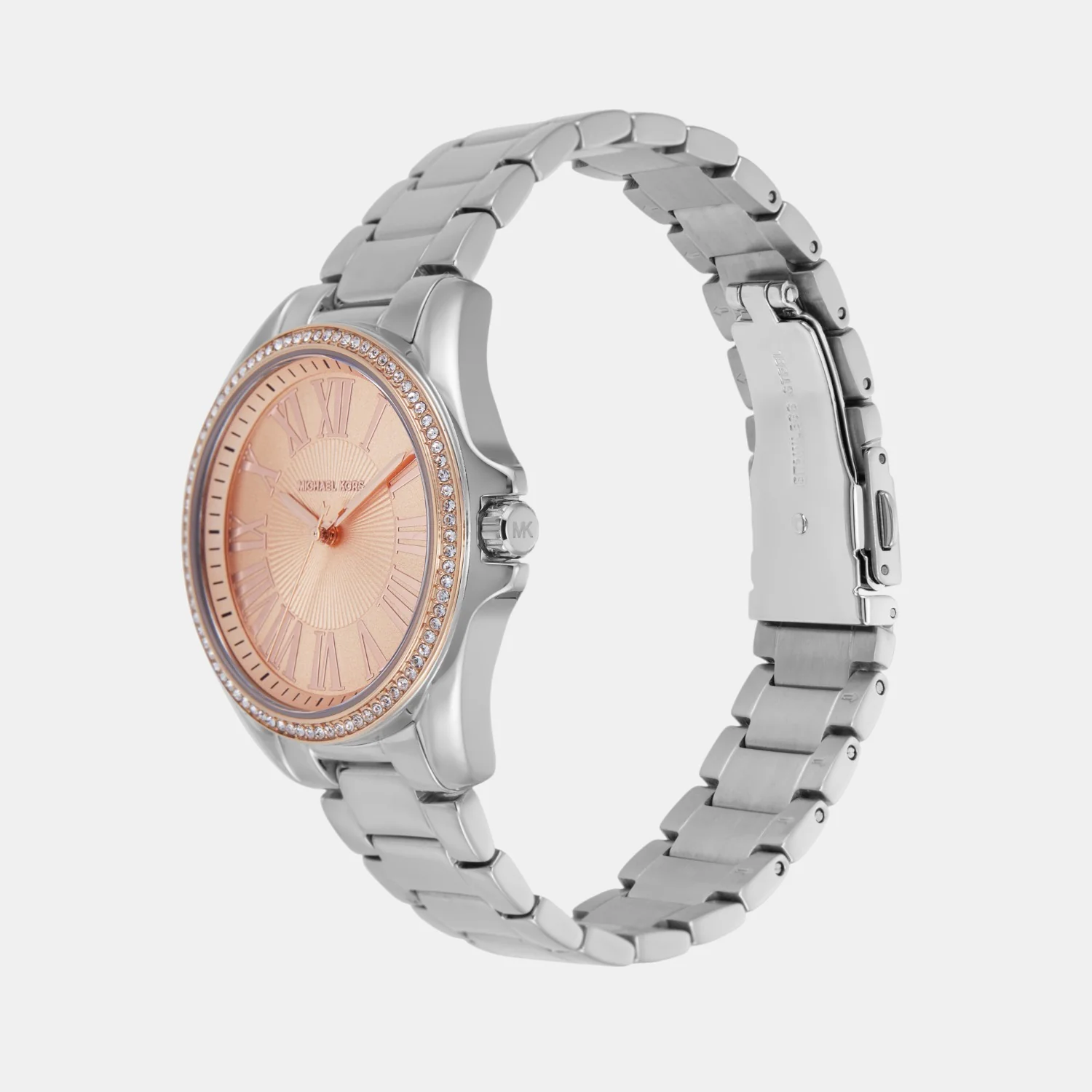 Kacie Women Quartz Rose Gold Dial Analog Stainless Steel Watch MK4854 - Image 4