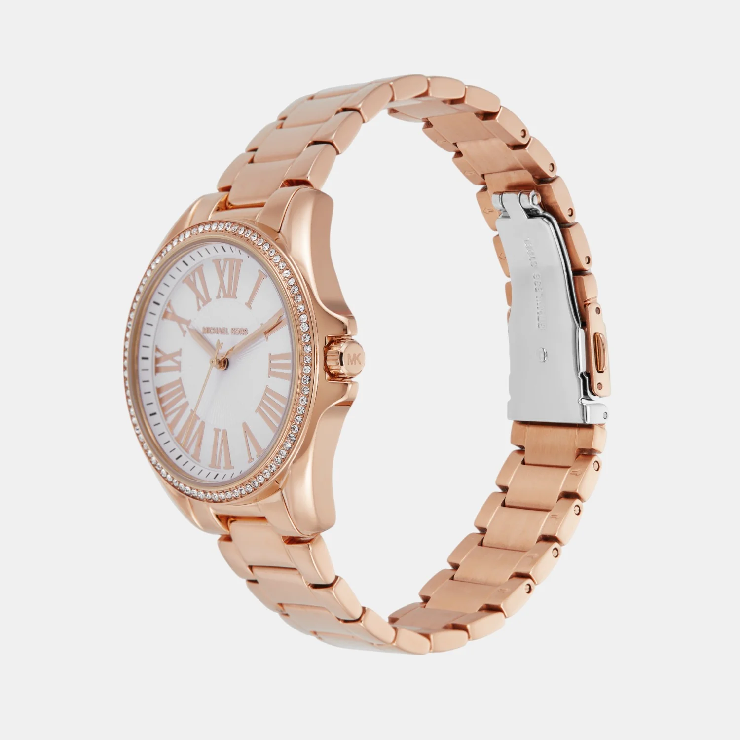 Kacie Women Quartz White Dial Analog Stainless Steel Watch MK4853 - Image 4