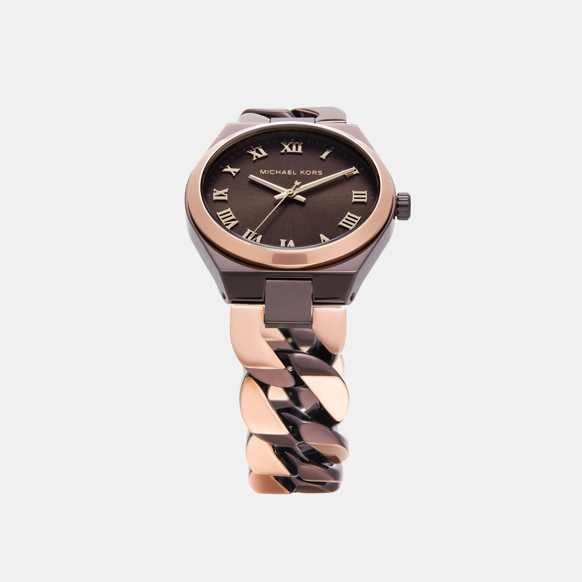 Lennox Women Quartz Brown Dial Analog Stainless Steel Watch MK7501 - Image 5