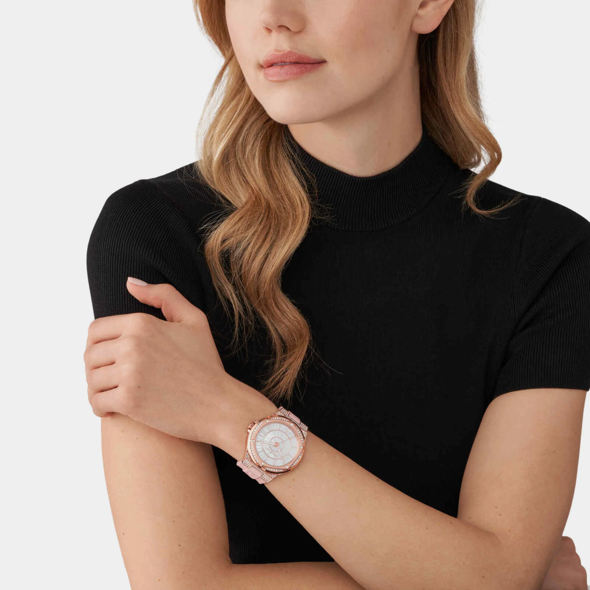 Lennox Women Quartz White Dial Analog Silicone Watch MK7334 - Image 3