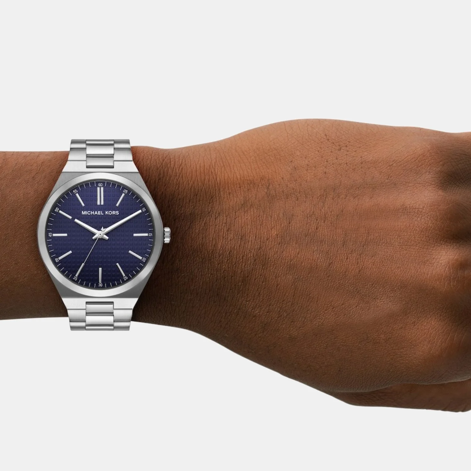 Lenox Men Quartz Blue Dial Analog Stainless Steel Watch MK9227 - Image 3
