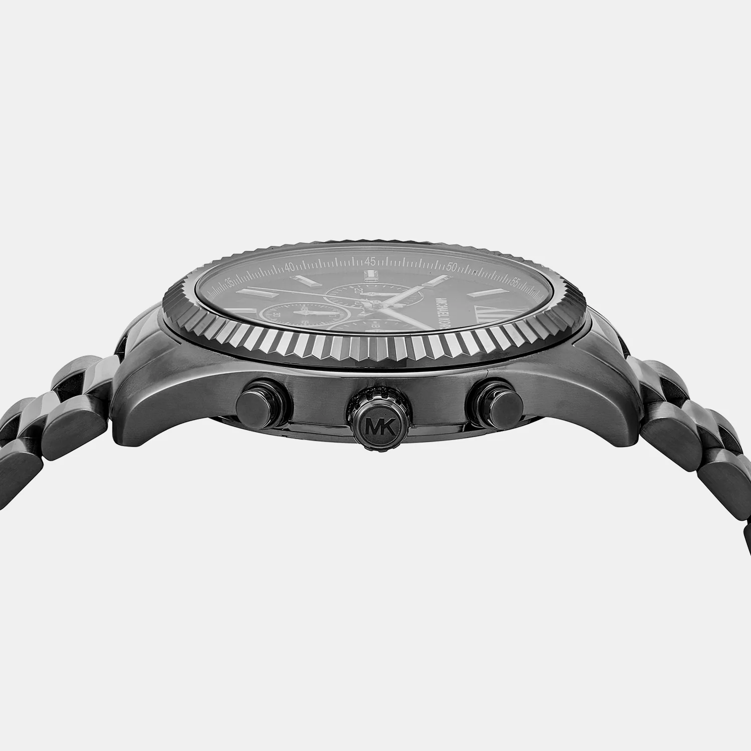 Lexington Men Quartz Black Dial Chronograph Stainless Steel Watch MK9154 - Image 4