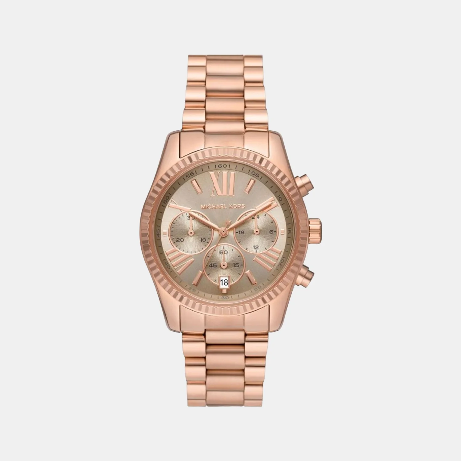 Lexington Women Quartz Grey Dial Chronograph Stainless Steel Watch MK7217