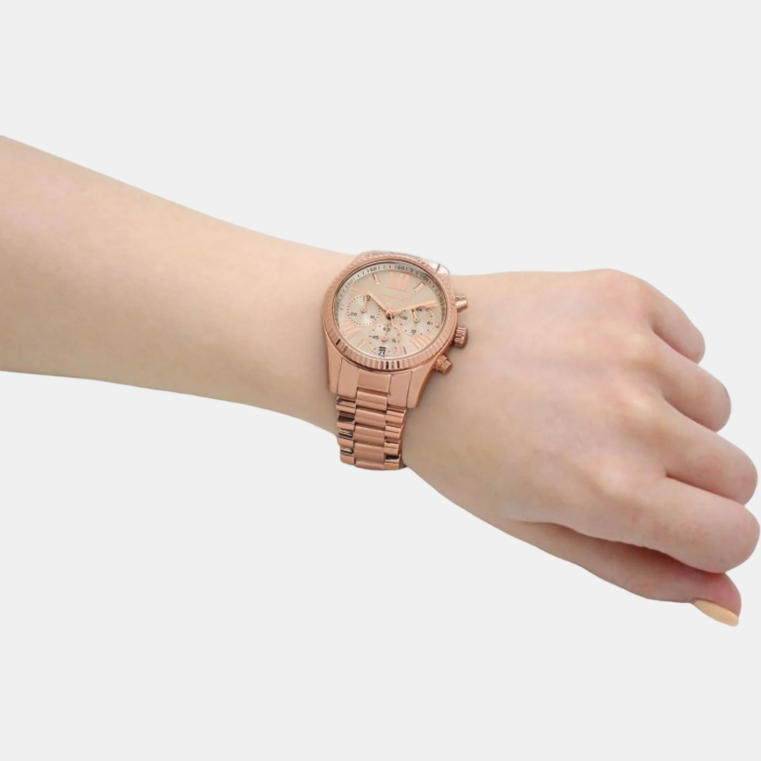 Lexington Women Quartz Grey Dial Chronograph Stainless Steel Watch MK7217 - Image 4
