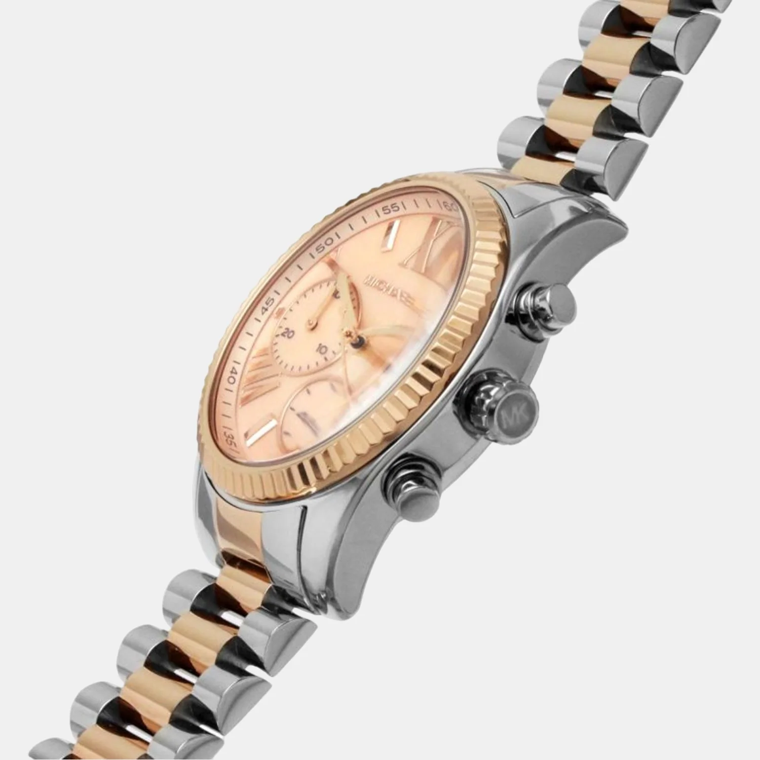 Lexington Women Quartz Pink Dial Chronograph Stainless Steel Watch MK7219 - Image 5