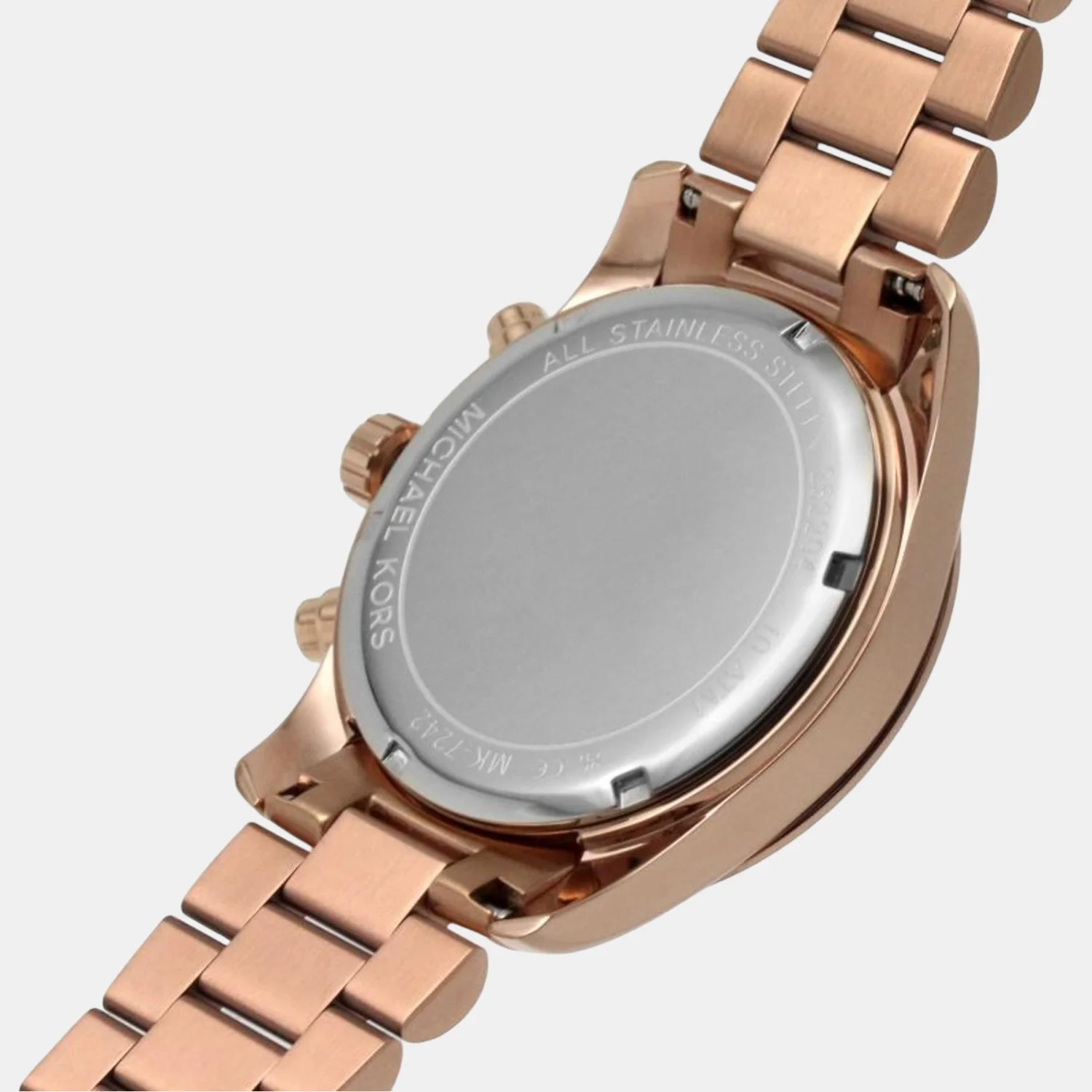 Lexington Women Quartz Pink Dial Chronograph Stainless Steel Watch MK7242 - Image 7