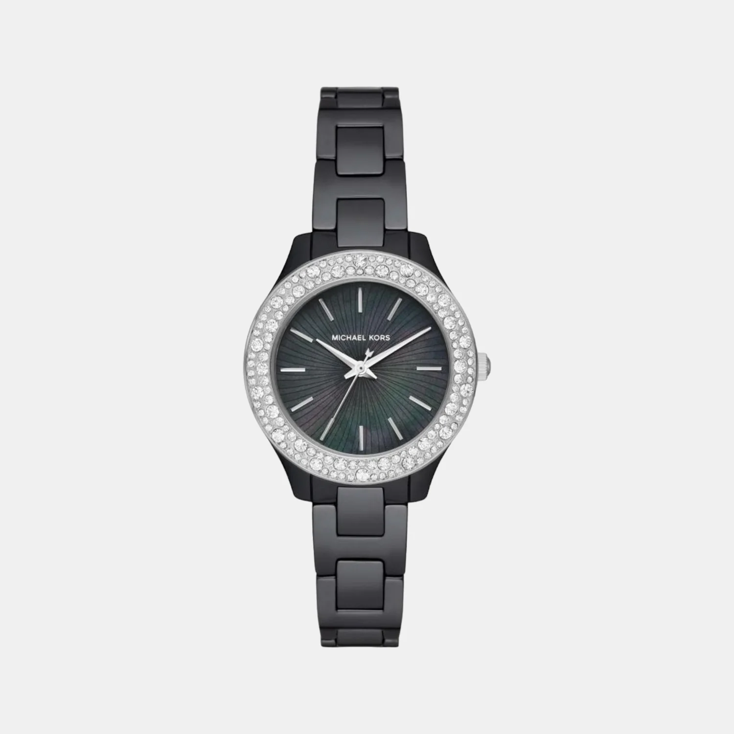 Liliane Women Quartz Black Dial Analog Ceramic Watch MK4650